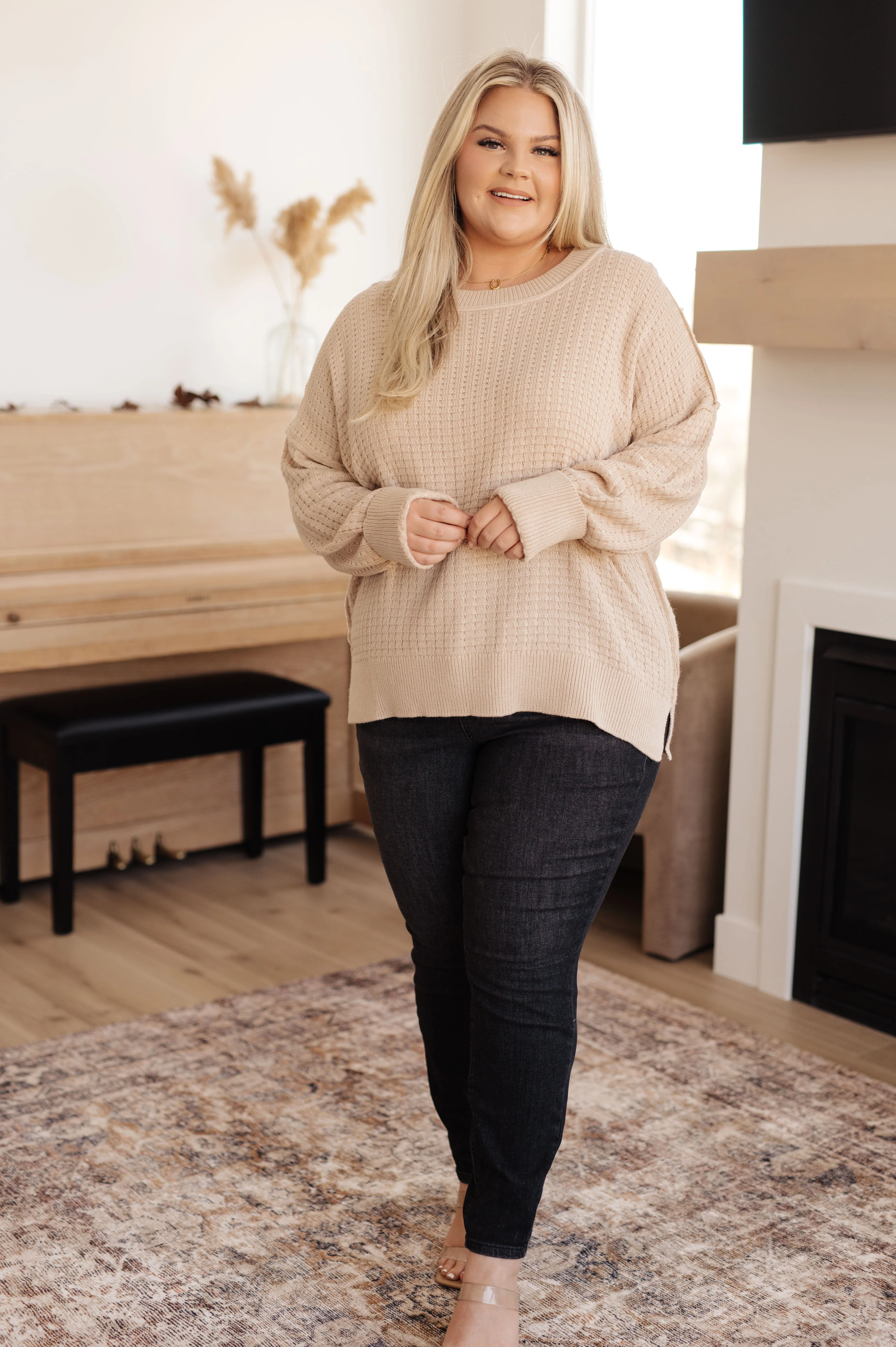 Terrifically Textured Sweater in Mocha - 11/21/2023 - Image 4