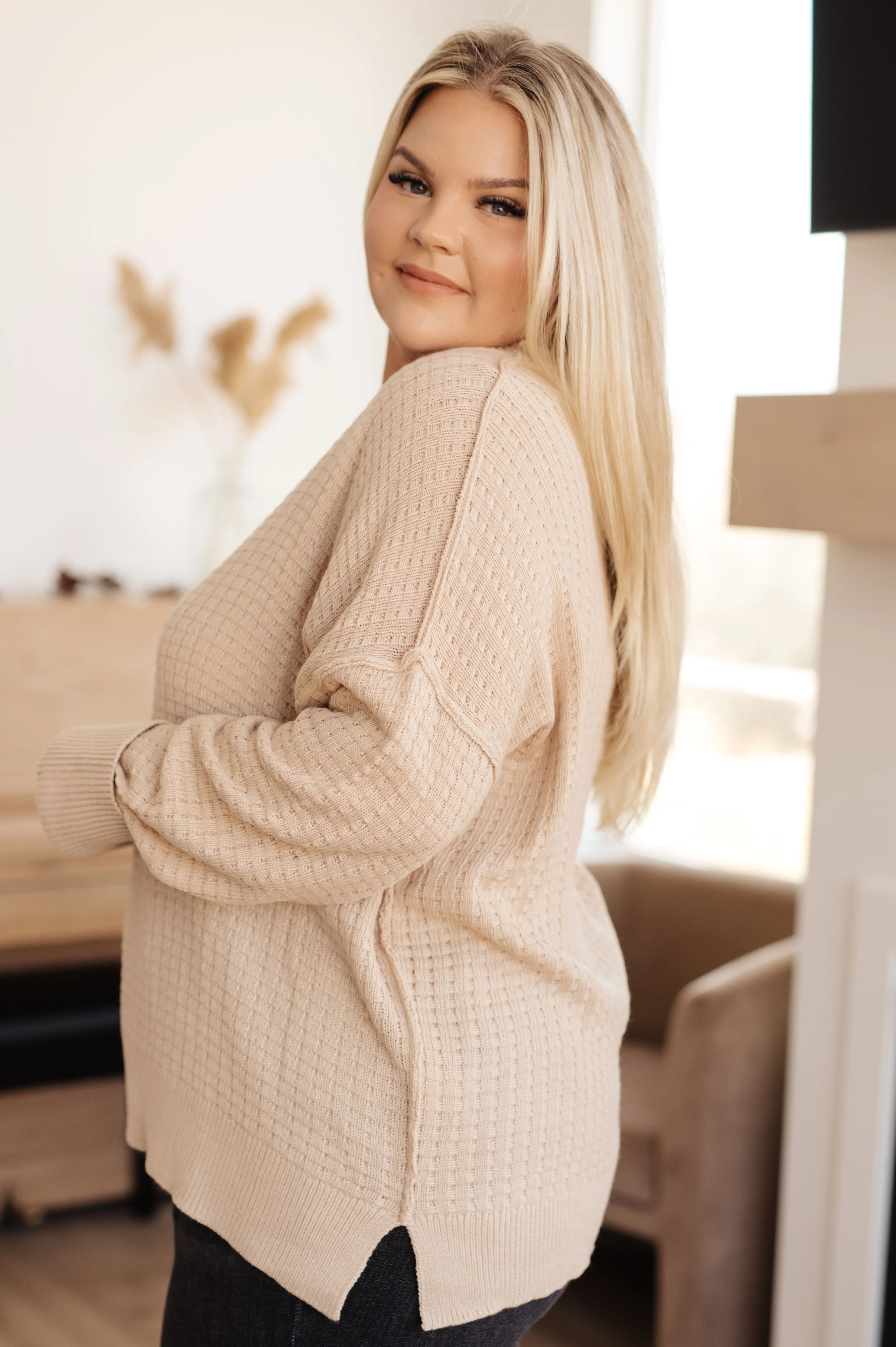 Terrifically Textured Sweater in Mocha - 11/21/2023 - Image 7