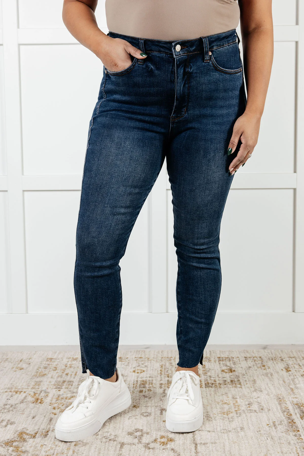 Tessa High Rise Control Top Step Hem Skinny Jeans - 12/11/2024 - Image 2