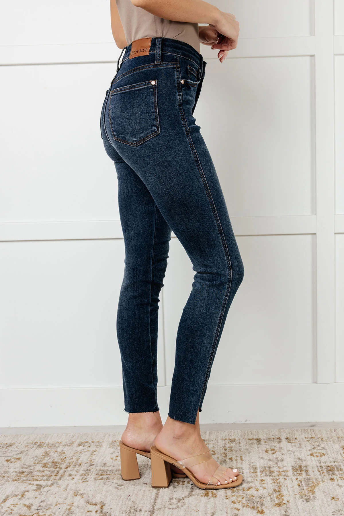 Tessa High Rise Control Top Step Hem Skinny Jeans - 12/11/2024 - Image 7