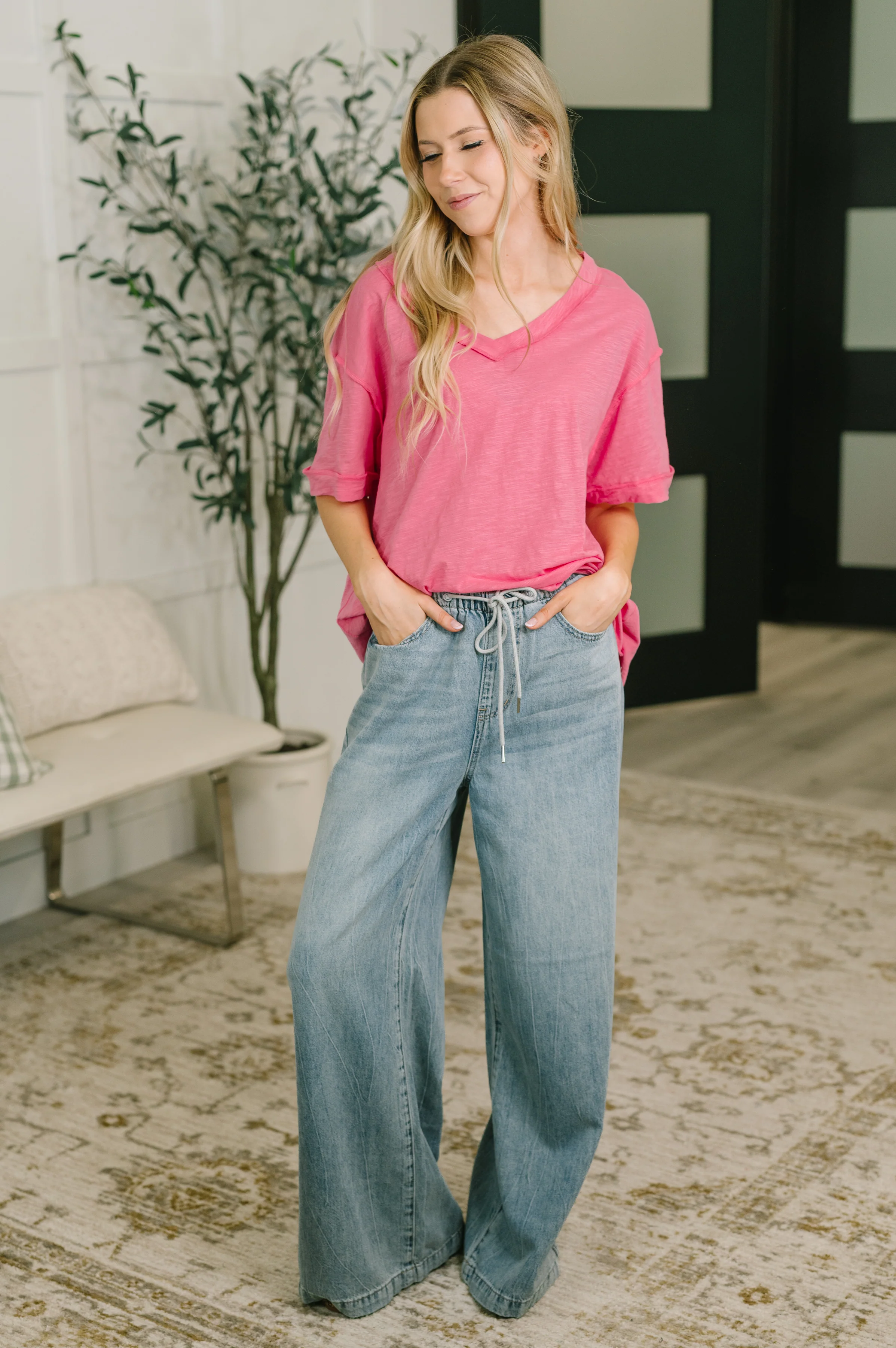 Thanks To You Relaxed Tee in Pink - 6/2/2026 NEW - Image 3
