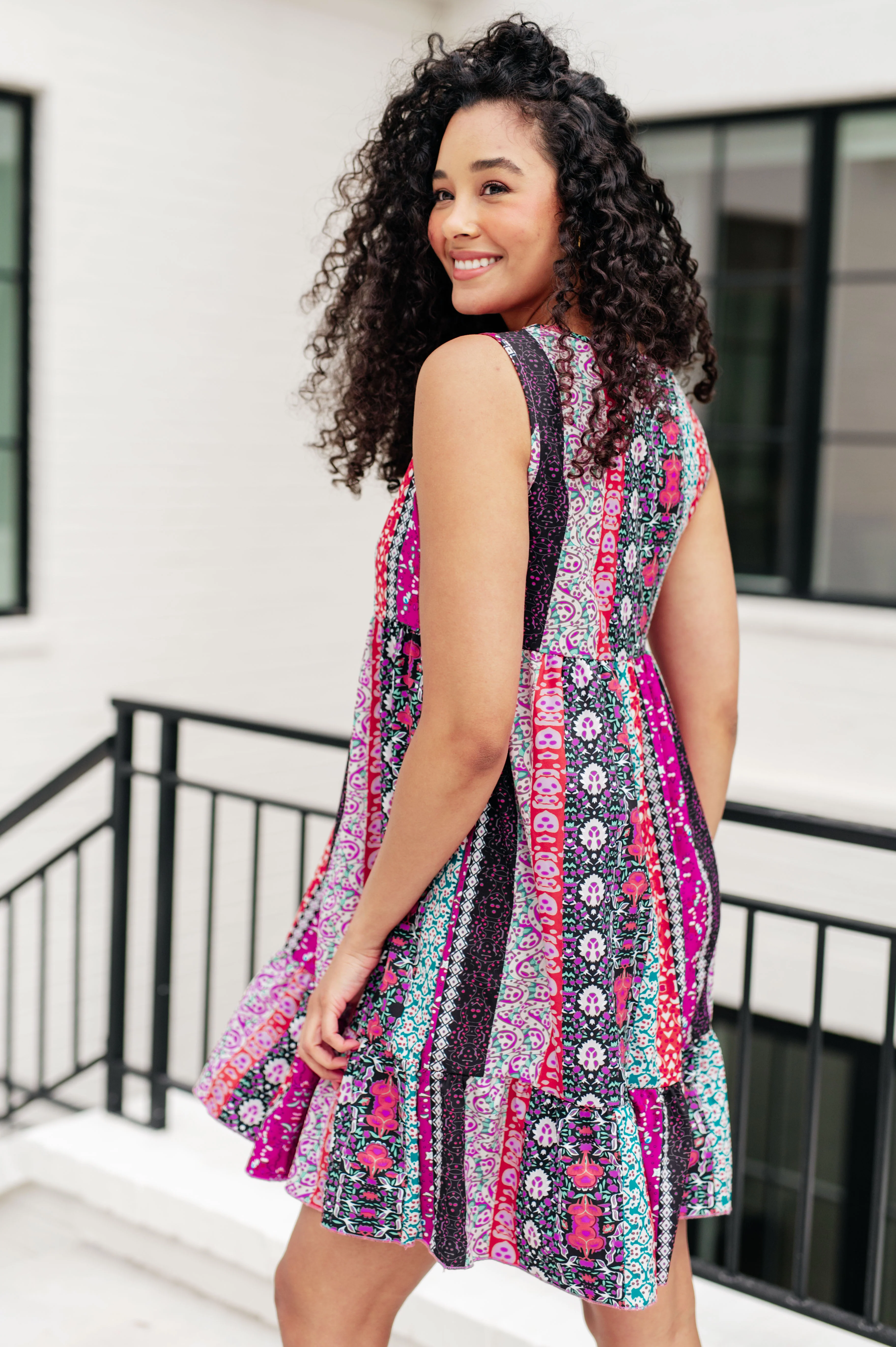 That's So Boho Mixed Print Sleeveless Dress - 5/14/2024 - Image 5