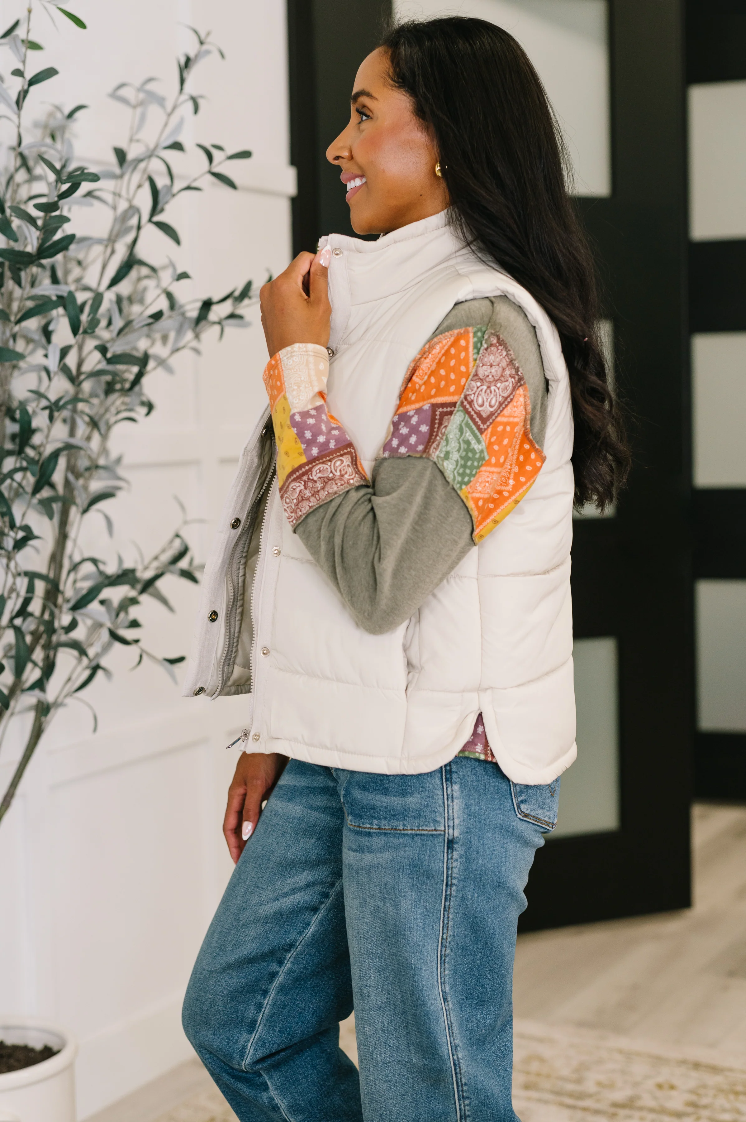 That's What I'm Talkin' About Puffer Vest in Sand Beige - 10/15/2025 - Image 4
