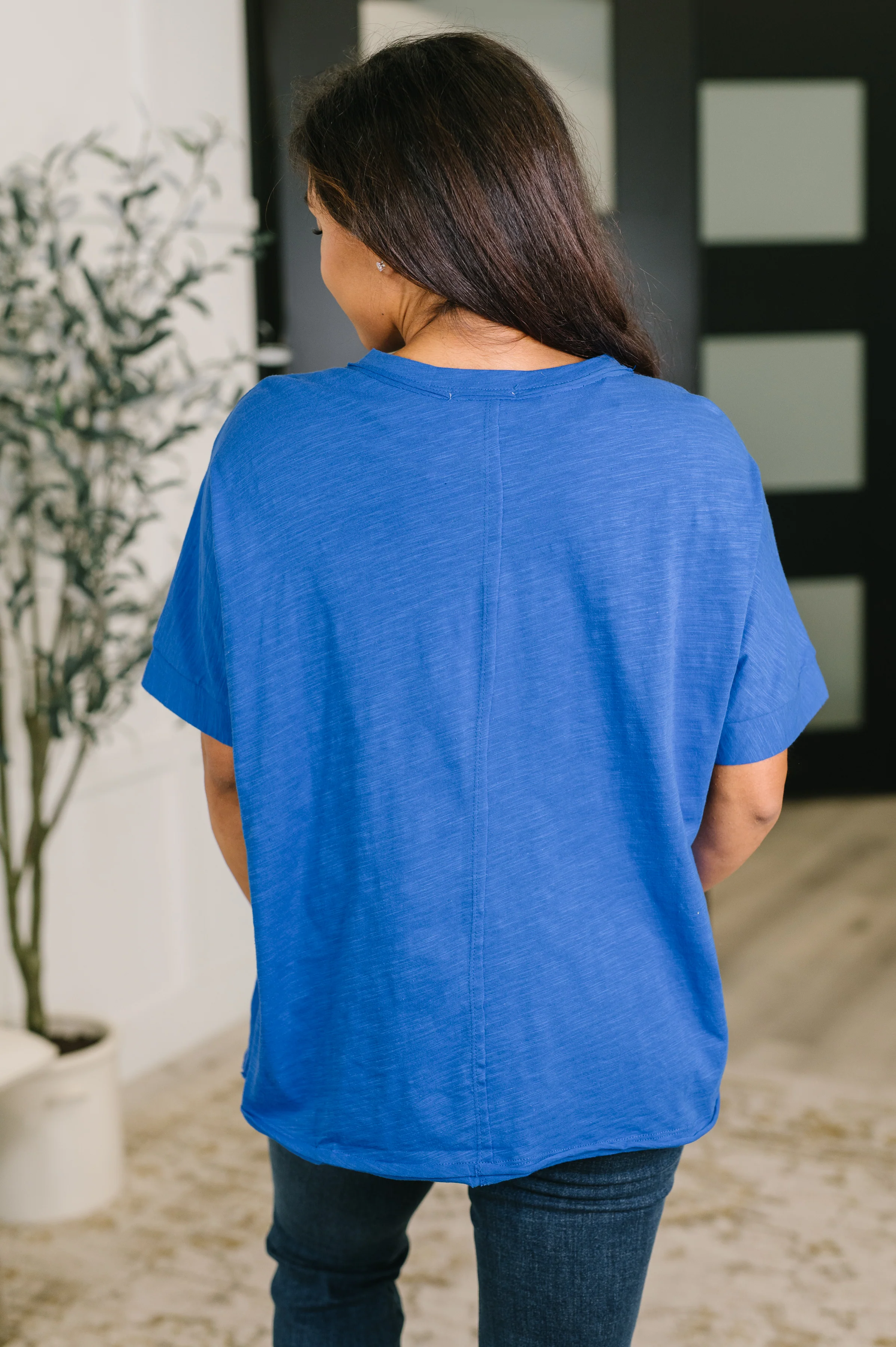 The Layback Relaxed Basic Tee in Royal Blue - 7/24/2026 - Image 5