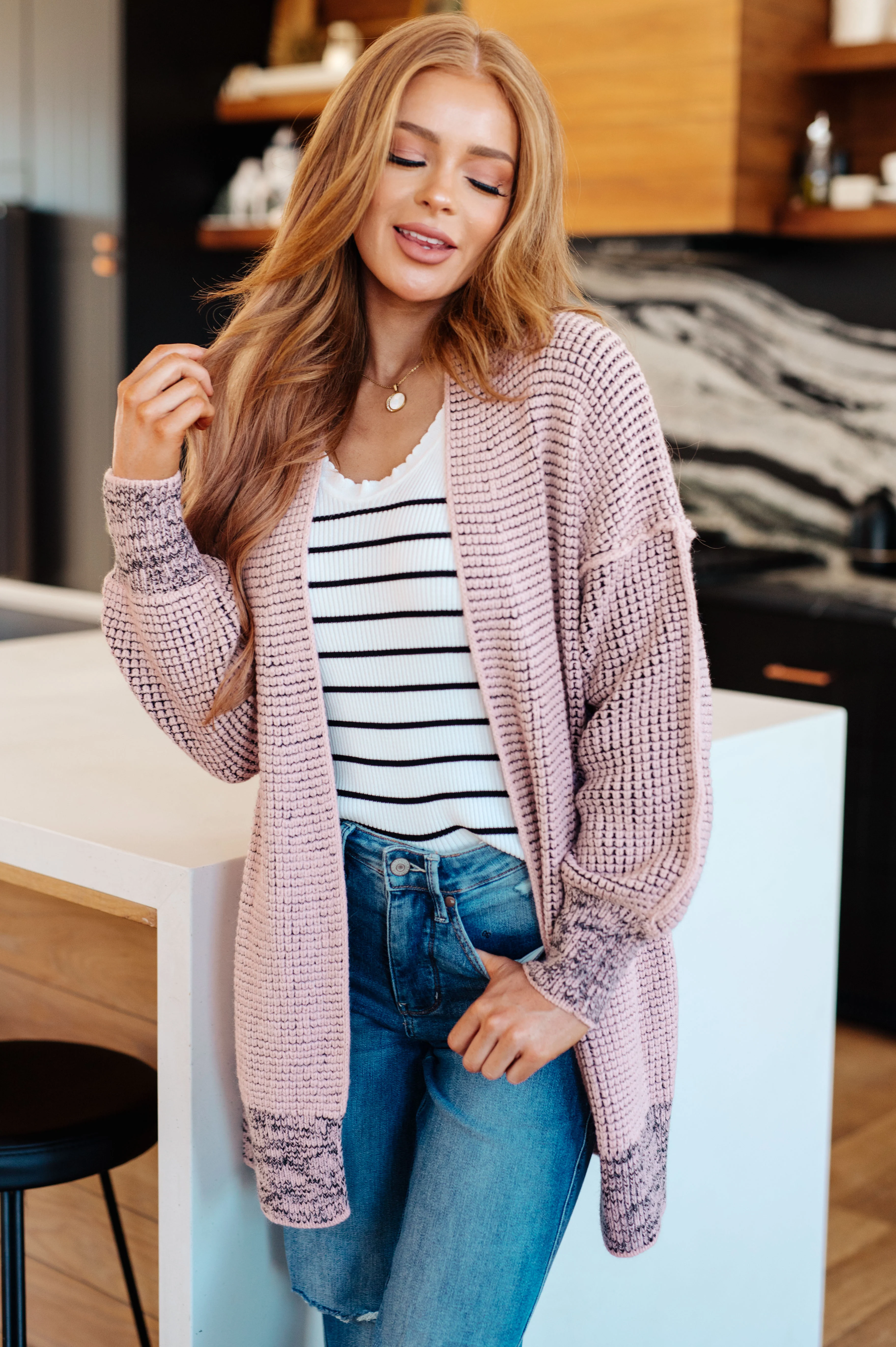The Way It Was Cardigan in Mauve - 9/9/2025 NEW - Image 3
