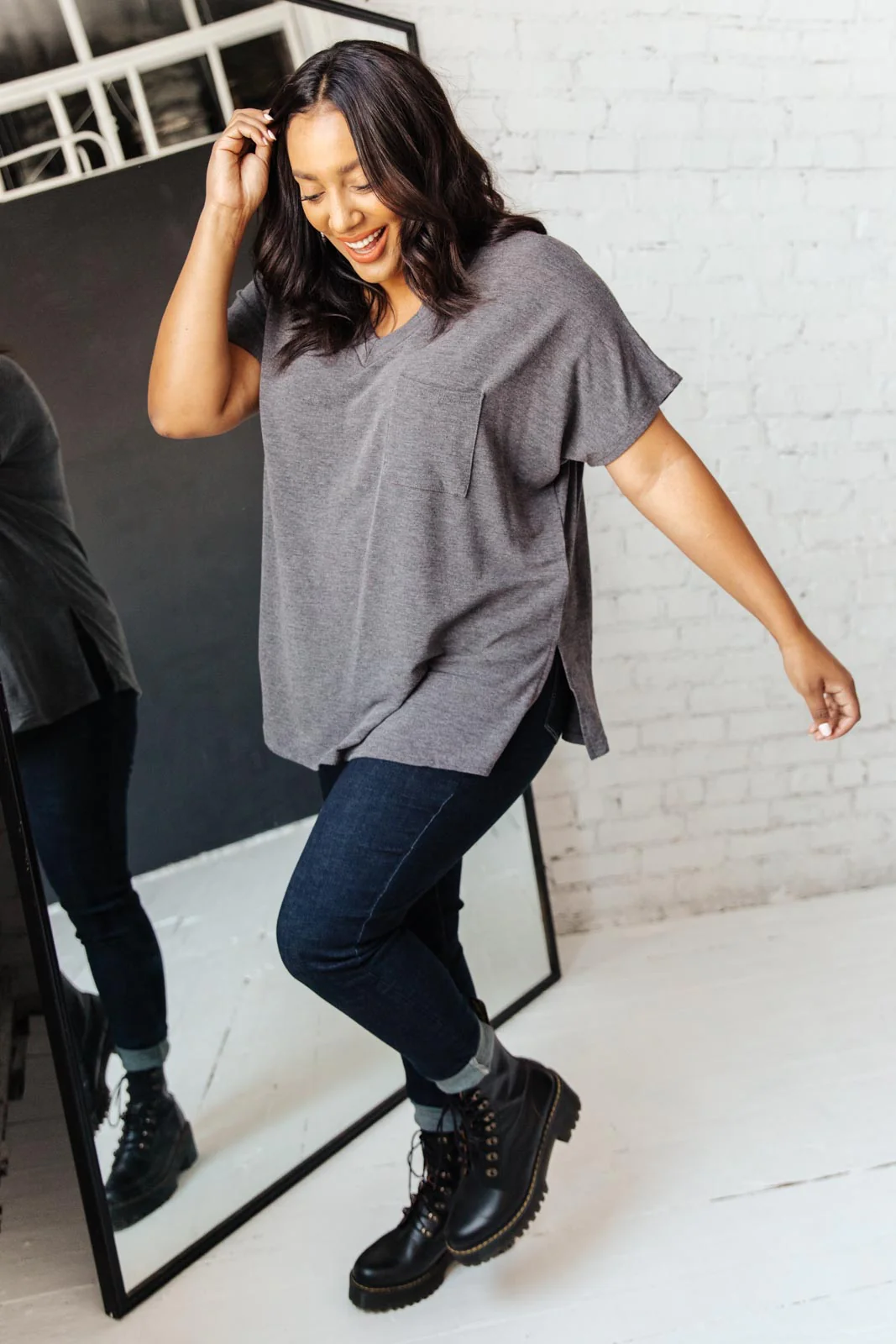 The Weekender Top in Charcoal - 10/5/2021 - Image 10