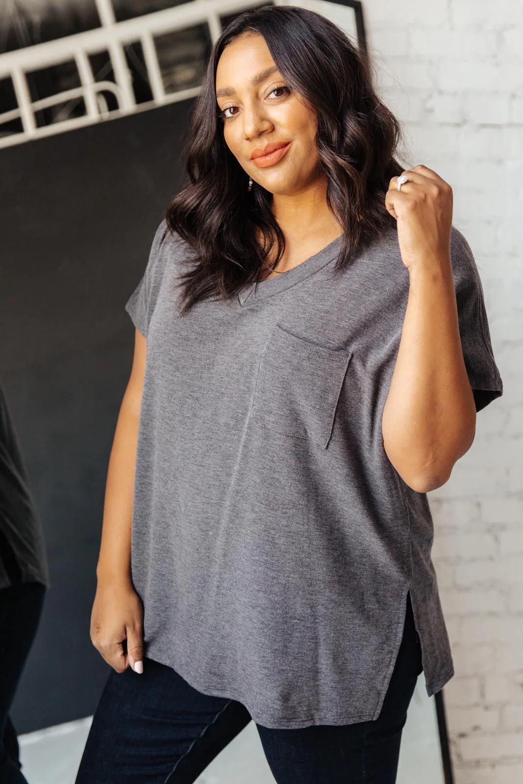 The Weekender Top in Charcoal - 10/5/2021 - Image 12