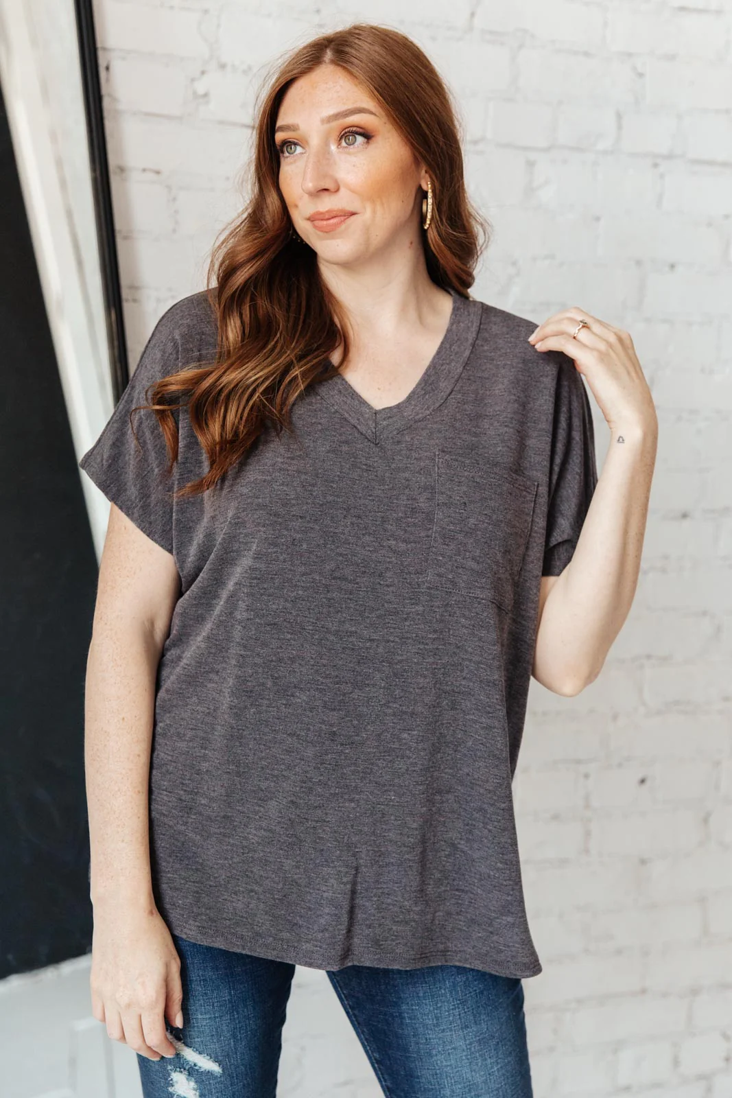 The Weekender Top in Charcoal - 10/5/2021 - Image 5