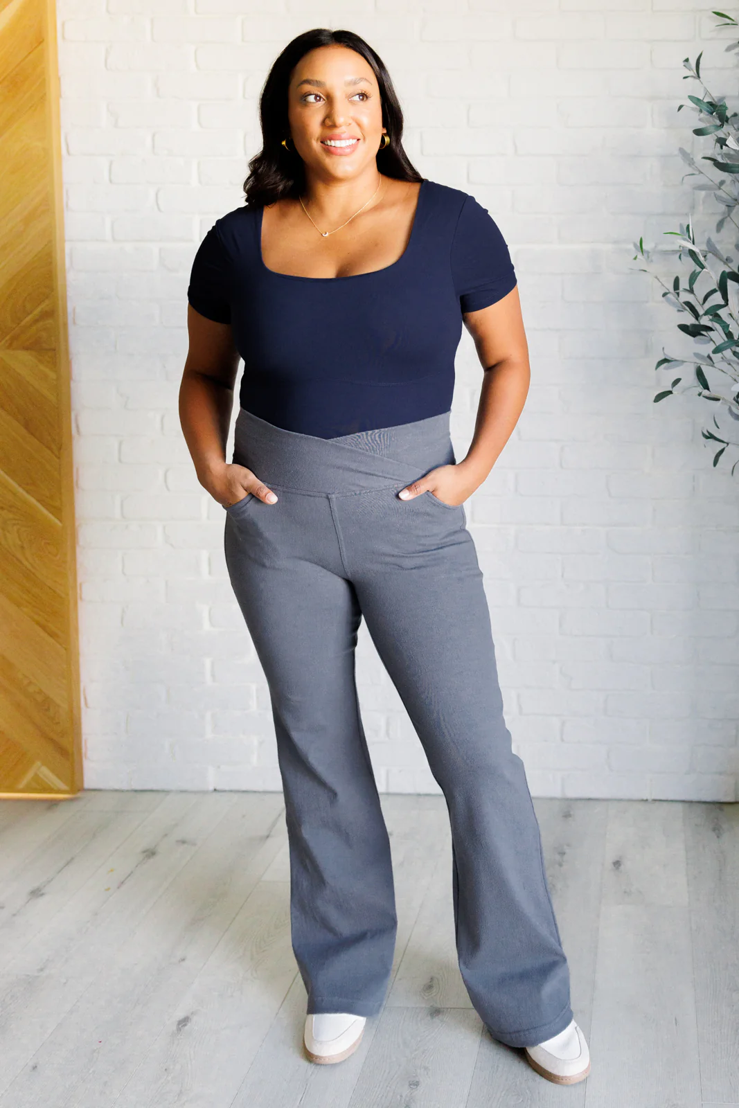 They're Not Like Us Square Neck Bodysuit in Navy - 9/18/2024 - Image 4