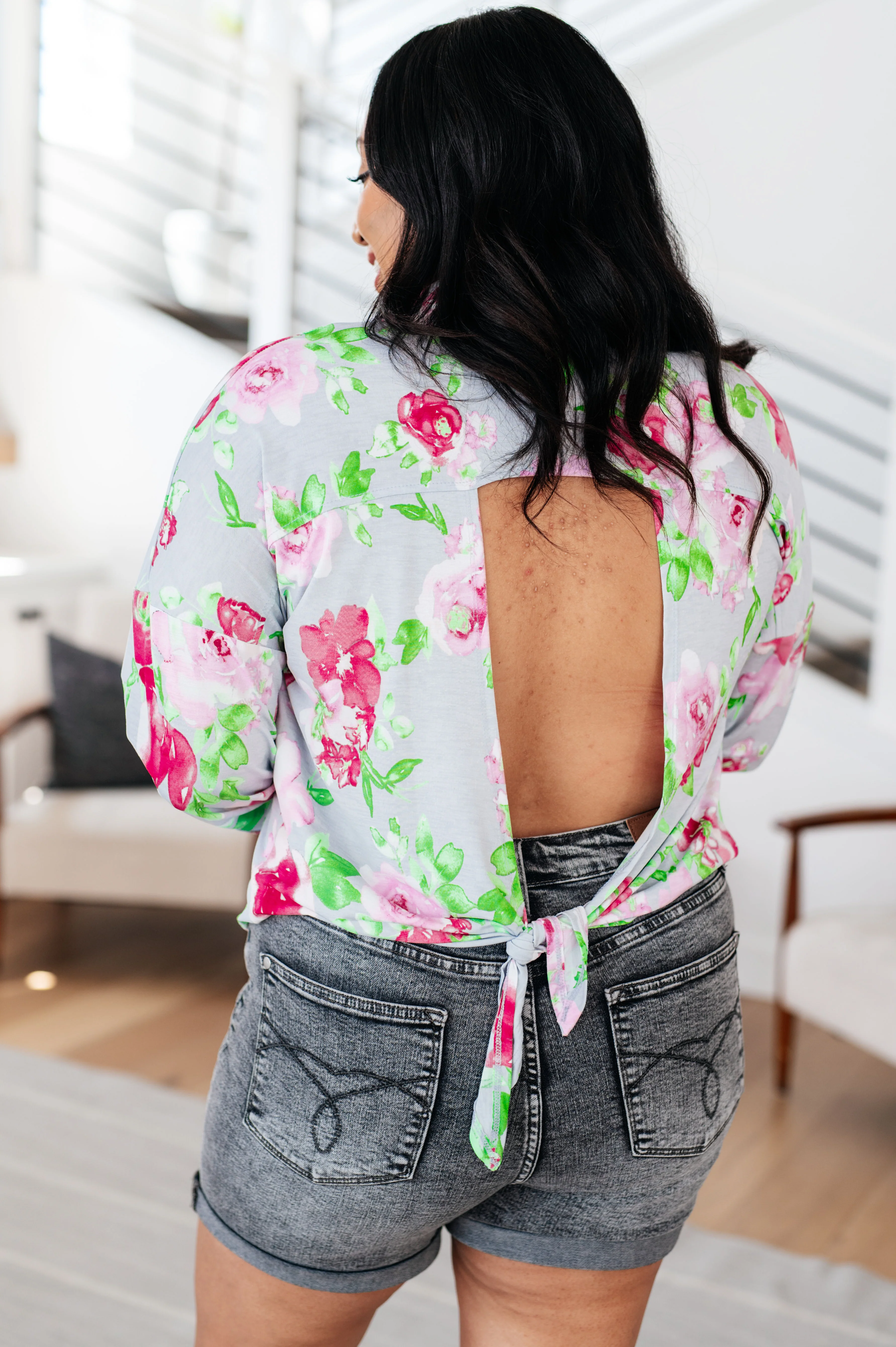 Thinking On It Open Back Floral Top - 1/12/2026 - Image 8