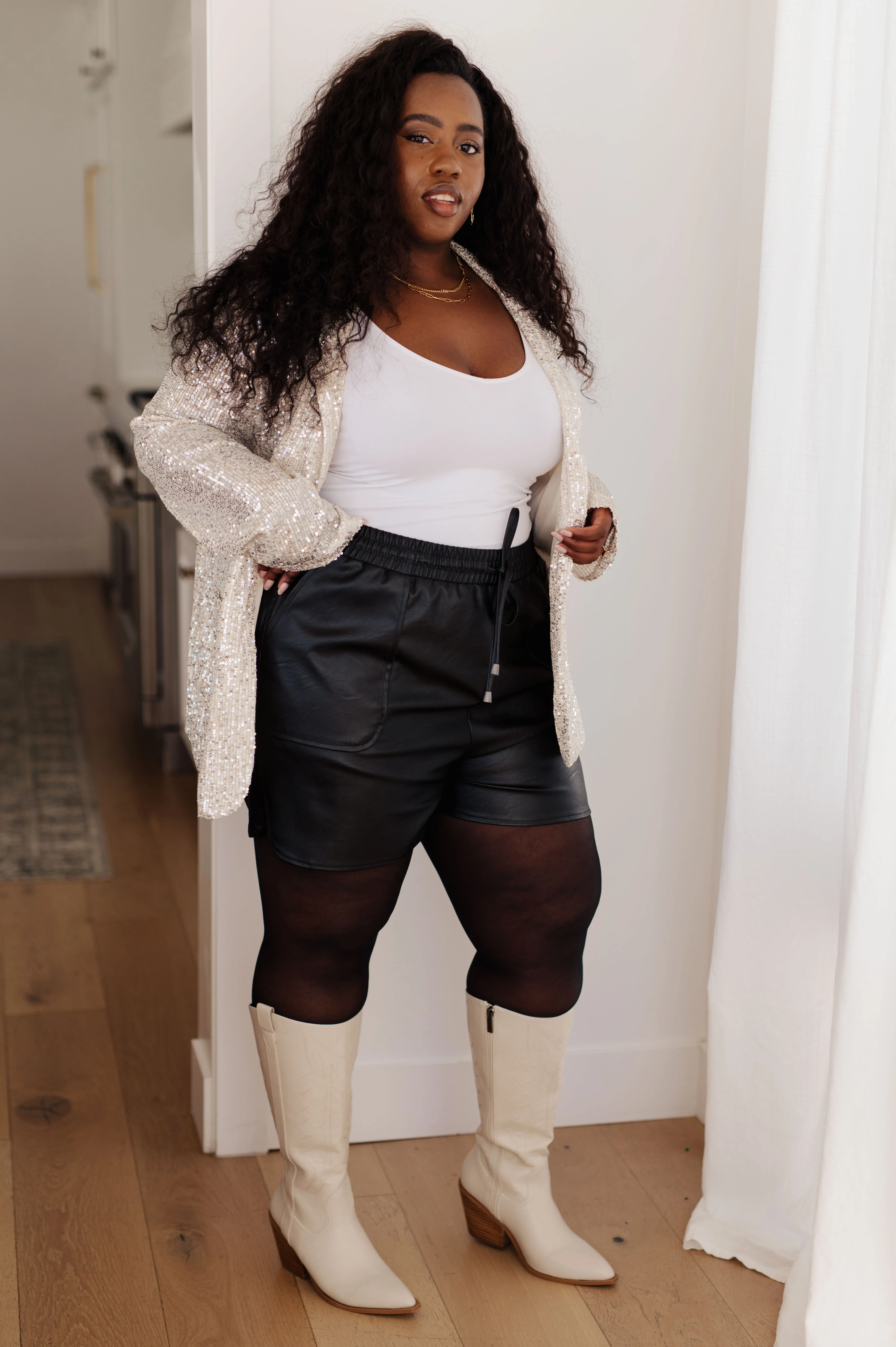 Thought That Counts Faux Leather Shorts - 10/24/2023 - Image 3