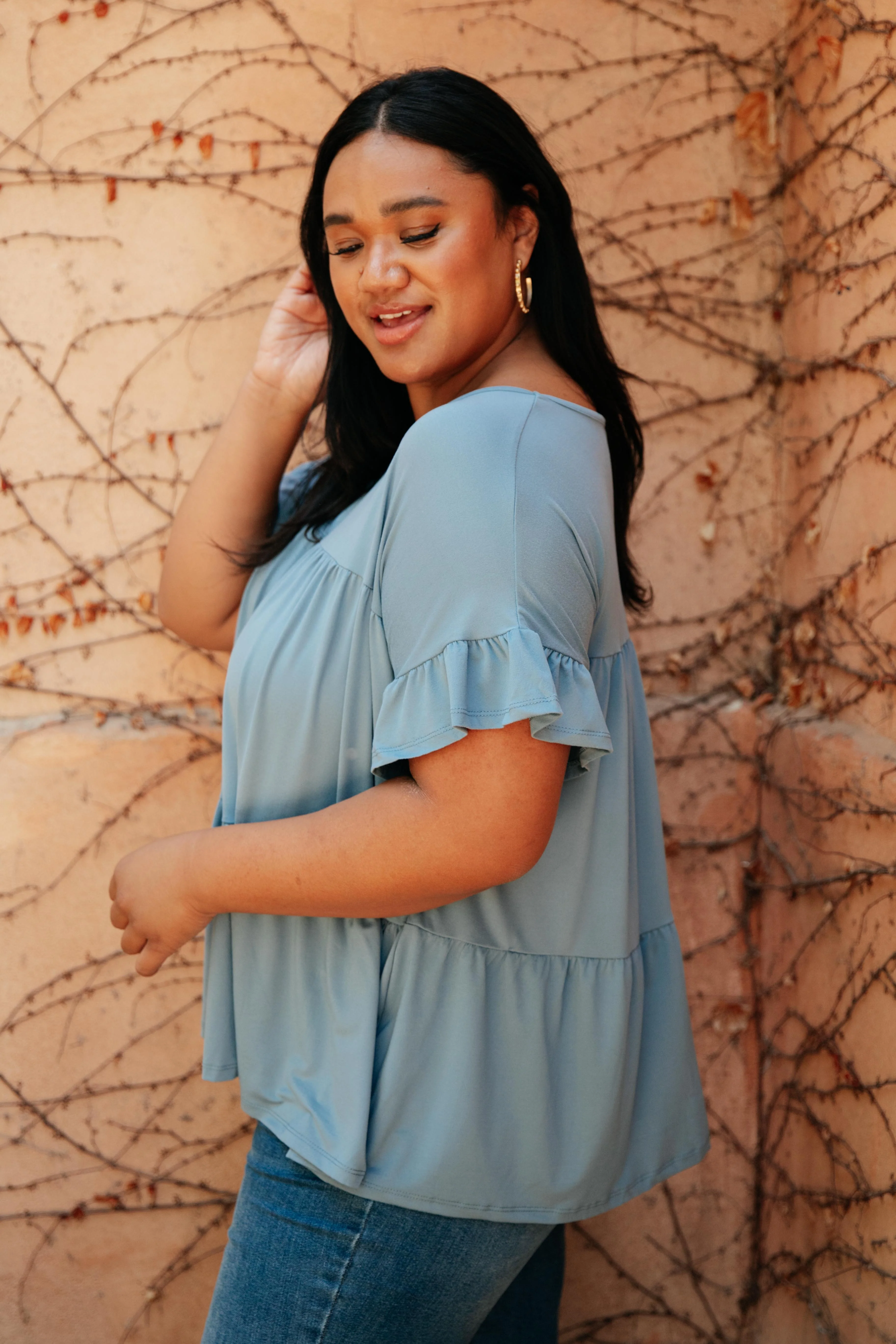 Tiered Top in Denim - 8/26/2021 - Image 4