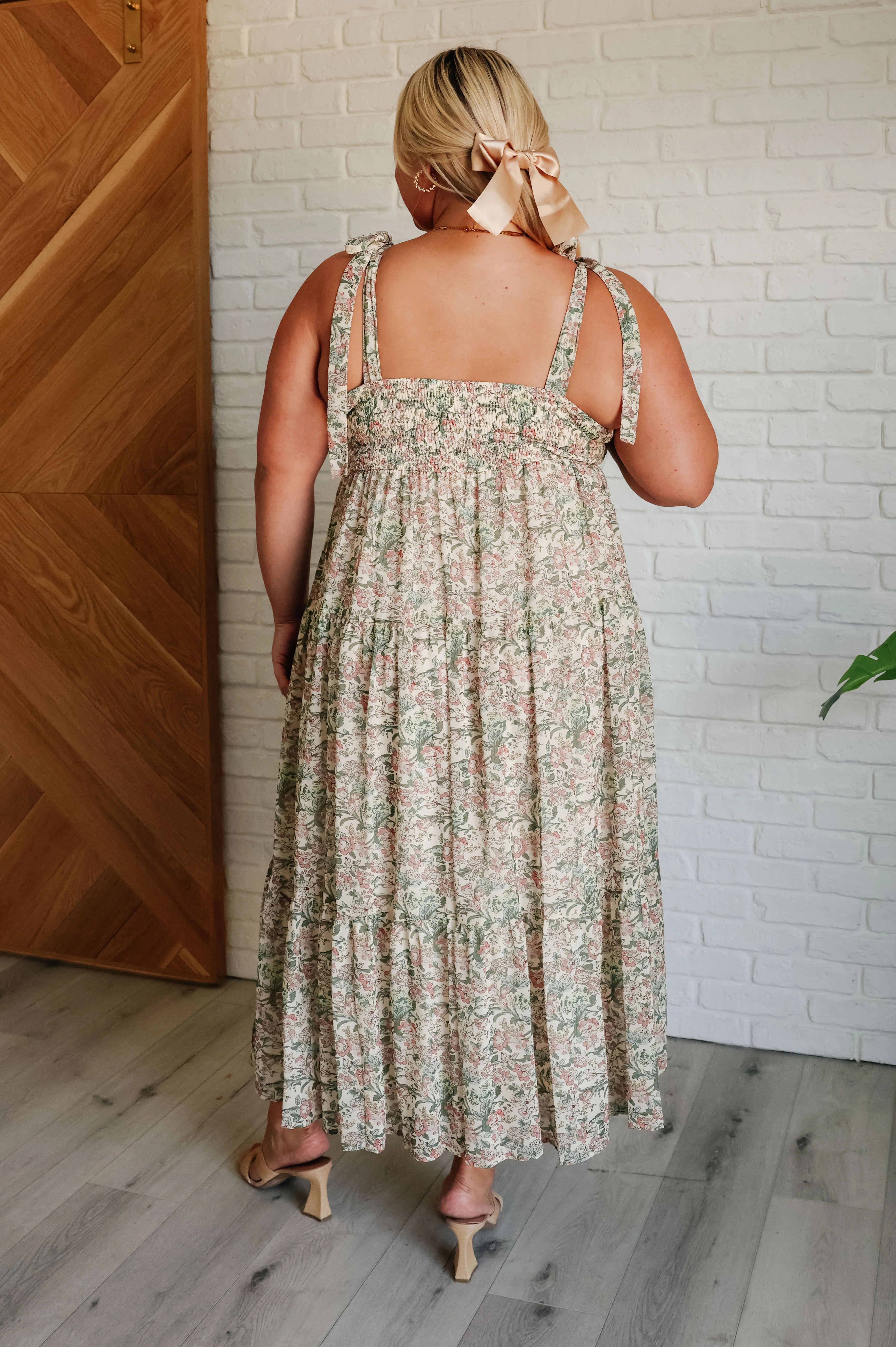 Tiptoe Through the Tulips Square Neck Tiered Dress - 9/3/2024 - Image 6