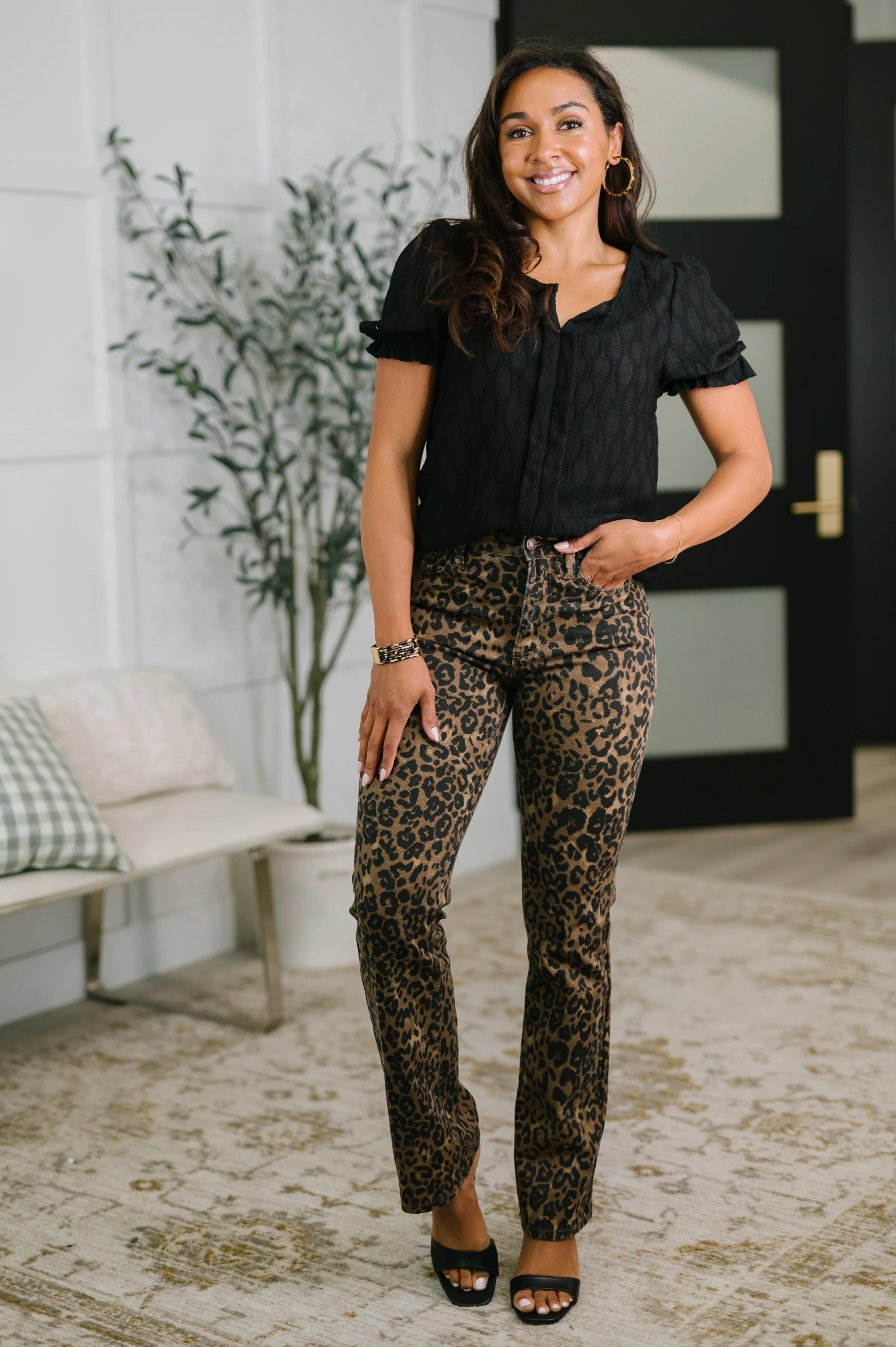 To Call My Own Textured Blouse in Black - 5/8/2026 NEW - Image 3