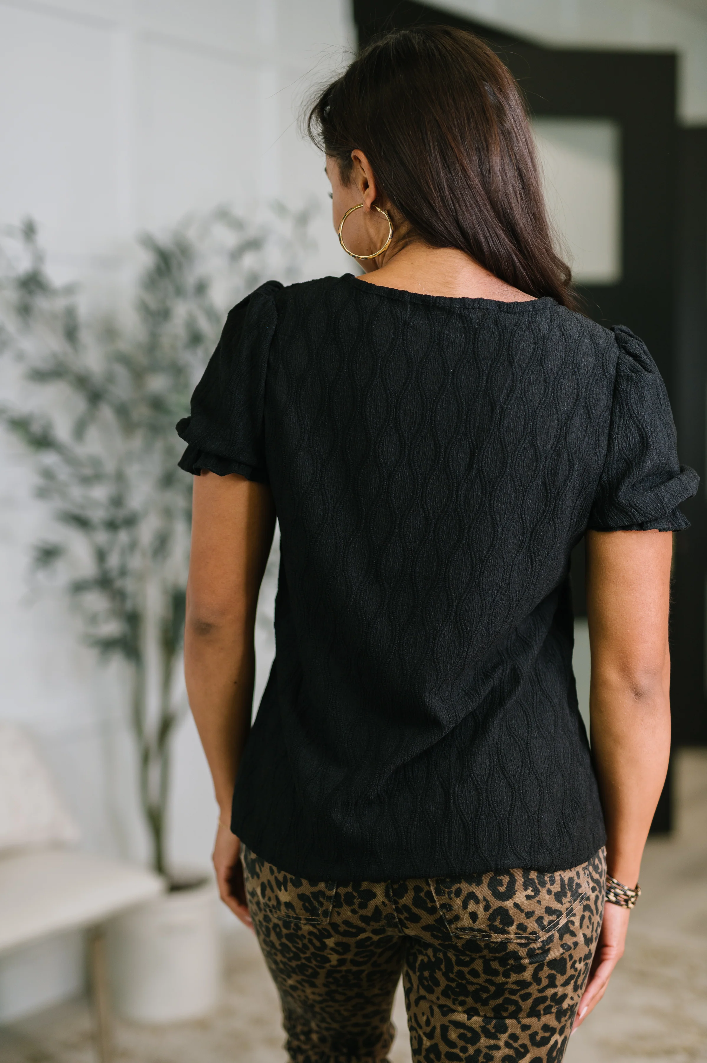 To Call My Own Textured Blouse in Black - 5/8/2026 NEW - Image 5