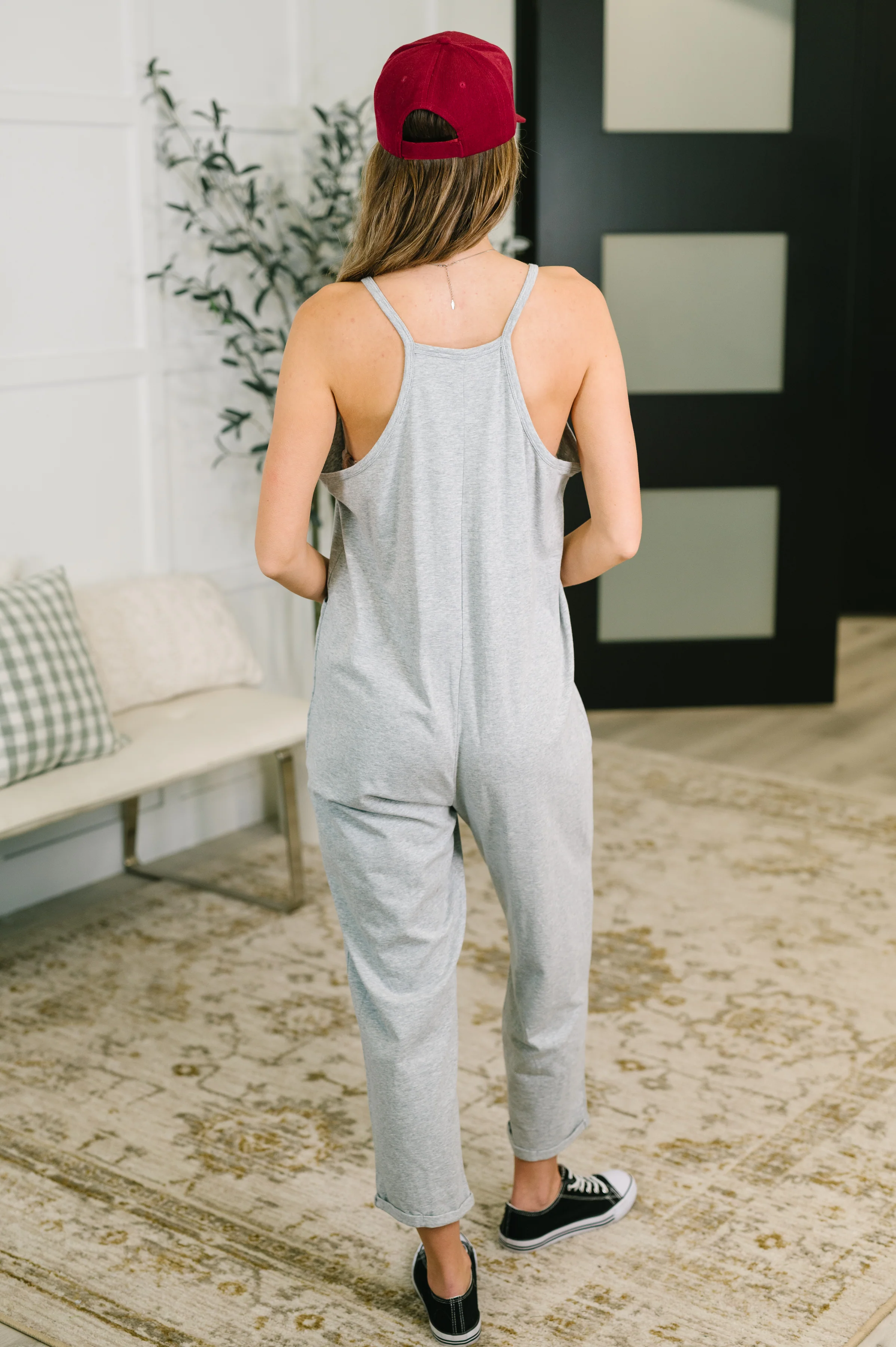 Totally Me Spaghetti Strap Jumpsuit Grey - 5/20/2026 - Image 5