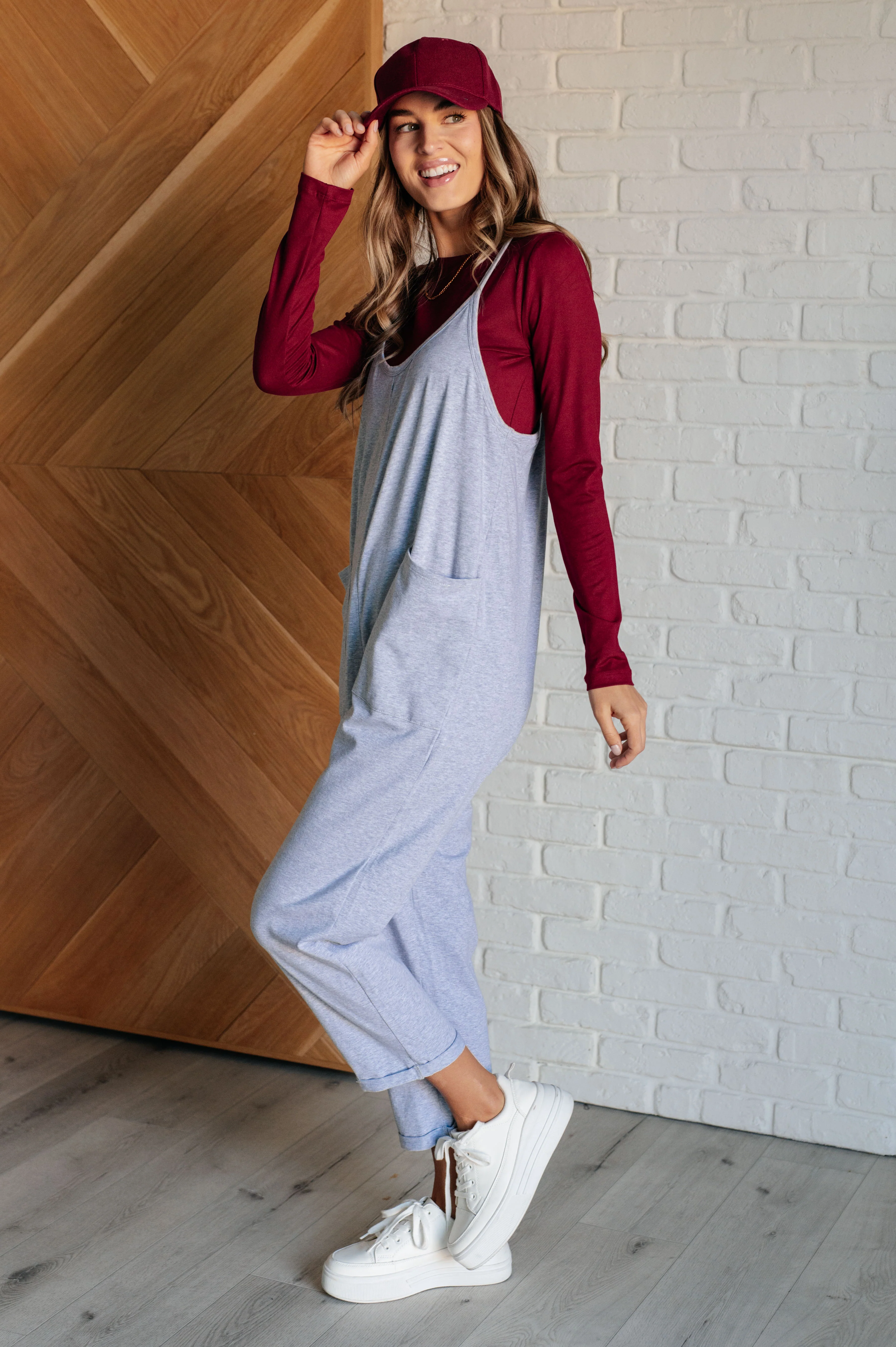 Totally Me Spaghetti Strap Jumpsuit in Heather Grey - 11/13/2024 - Image 6