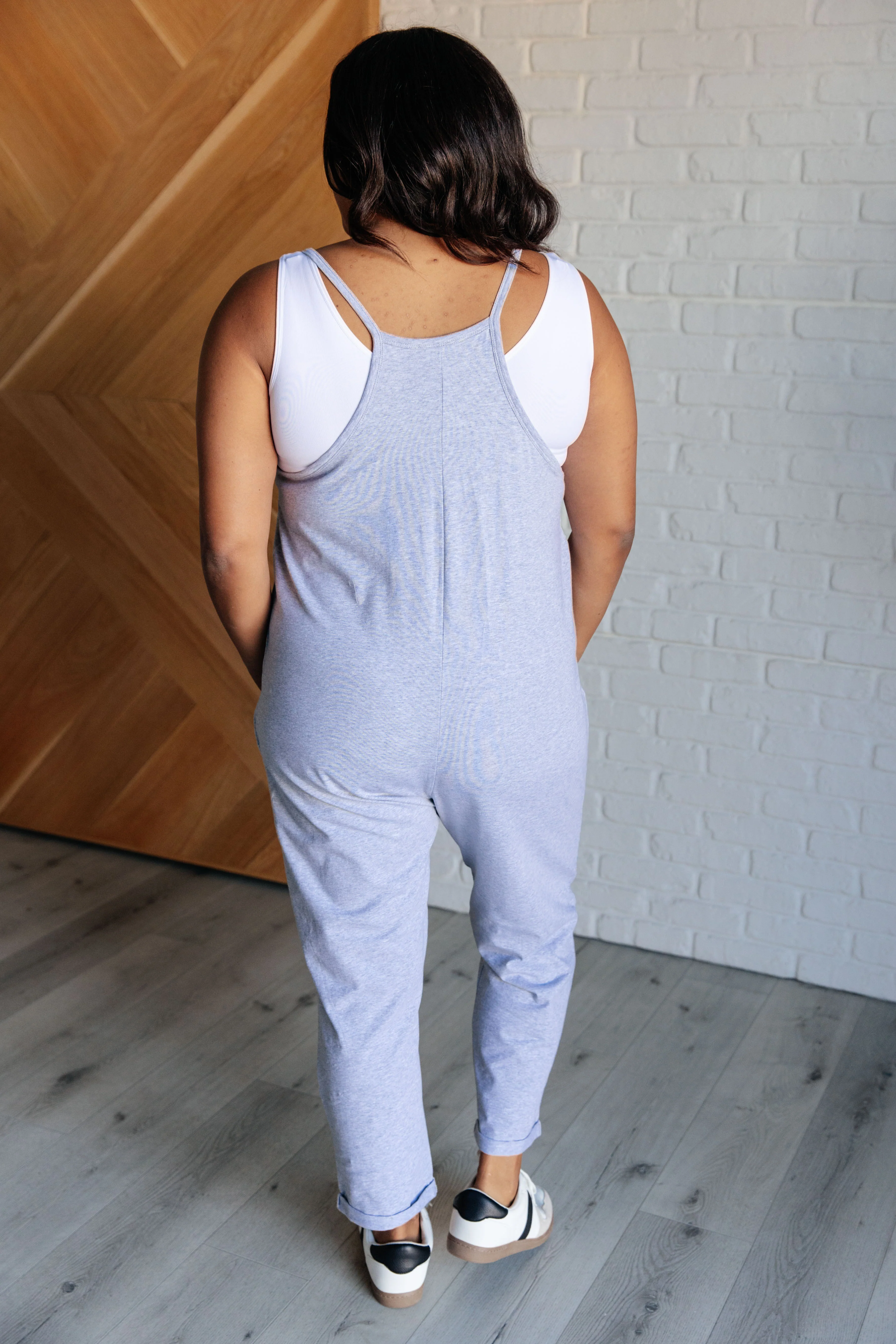 Totally Me Spaghetti Strap Jumpsuit in Heather Grey - 11/13/2024 - Image 9