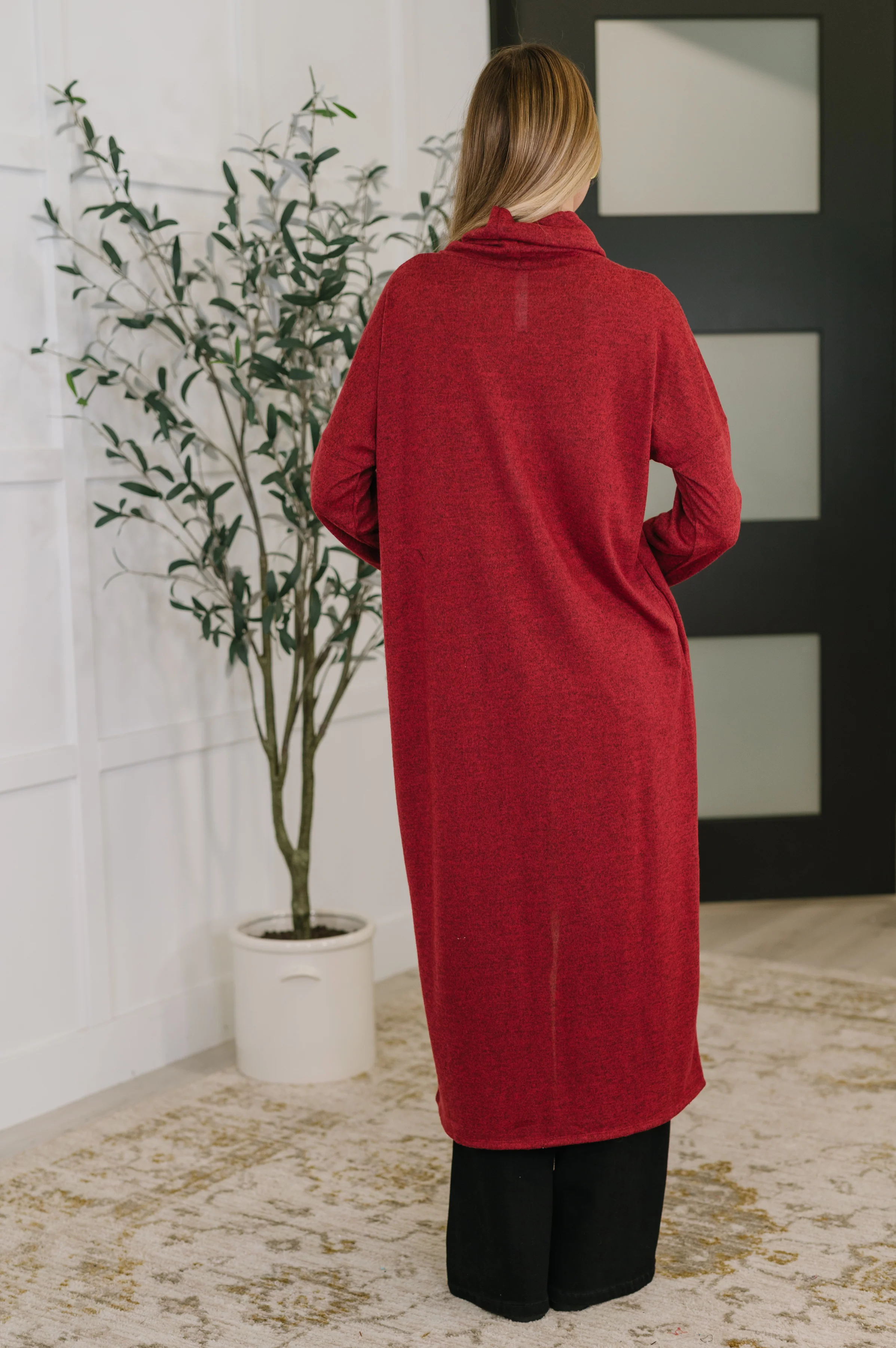 Travel City Scape Turtle Neck Tunic in Wine - 11/11/2025 - Image 4