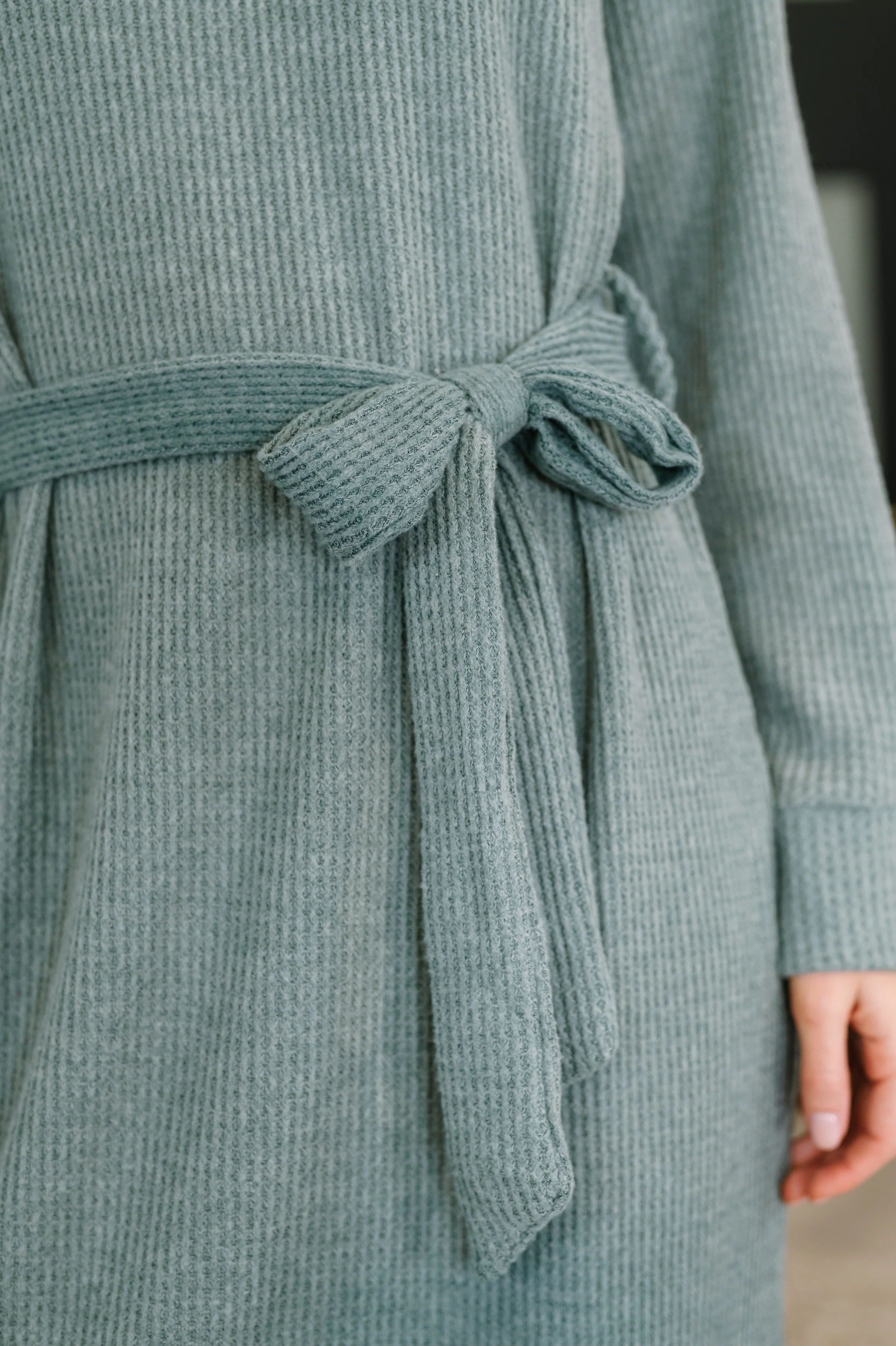 Travel Plush Knit Dress in Soft Teal - 11/7/2025 - Image 2
