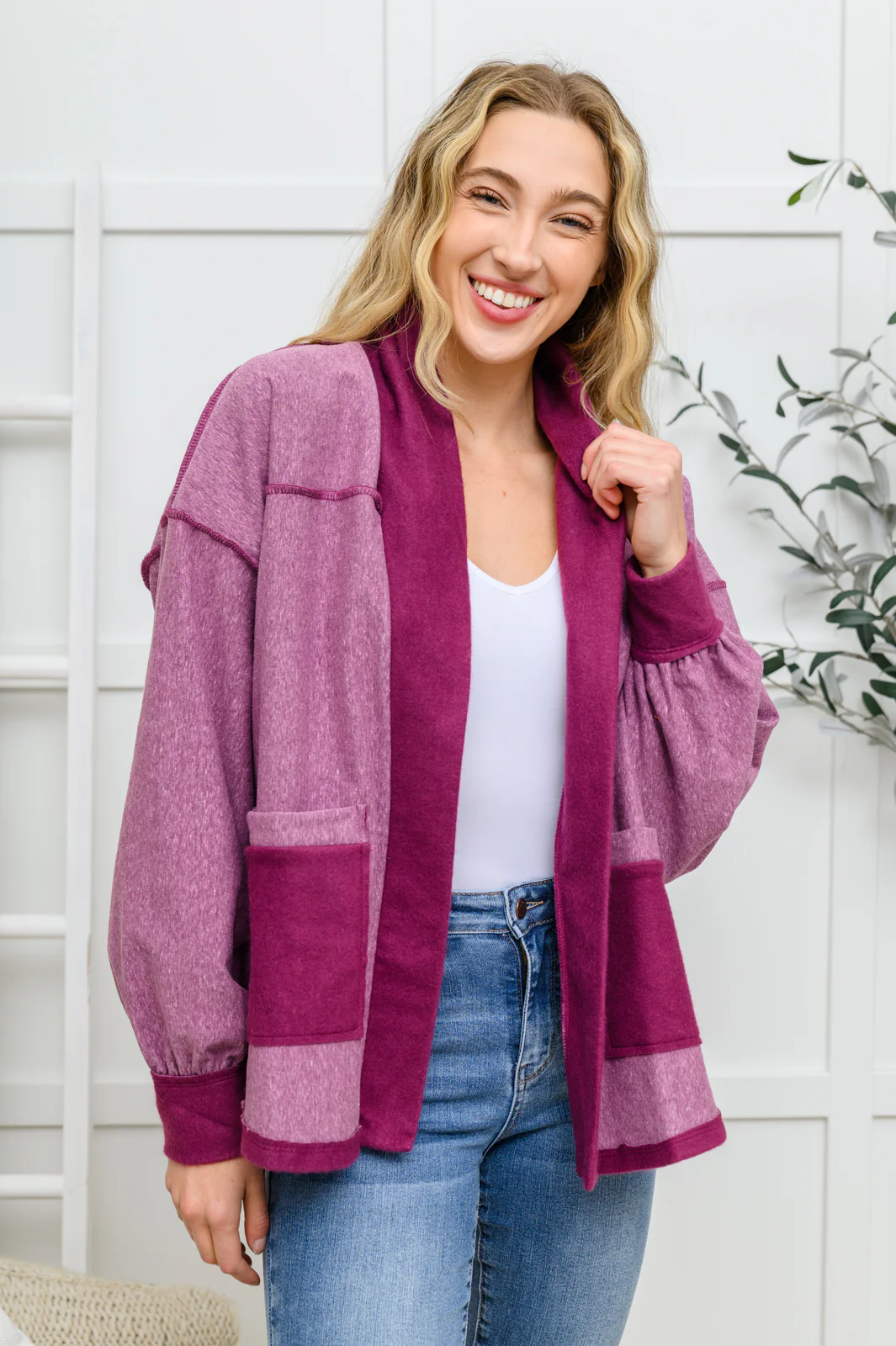 Two Hearts Jacket In Plum - 1/27/2022 - Image 2