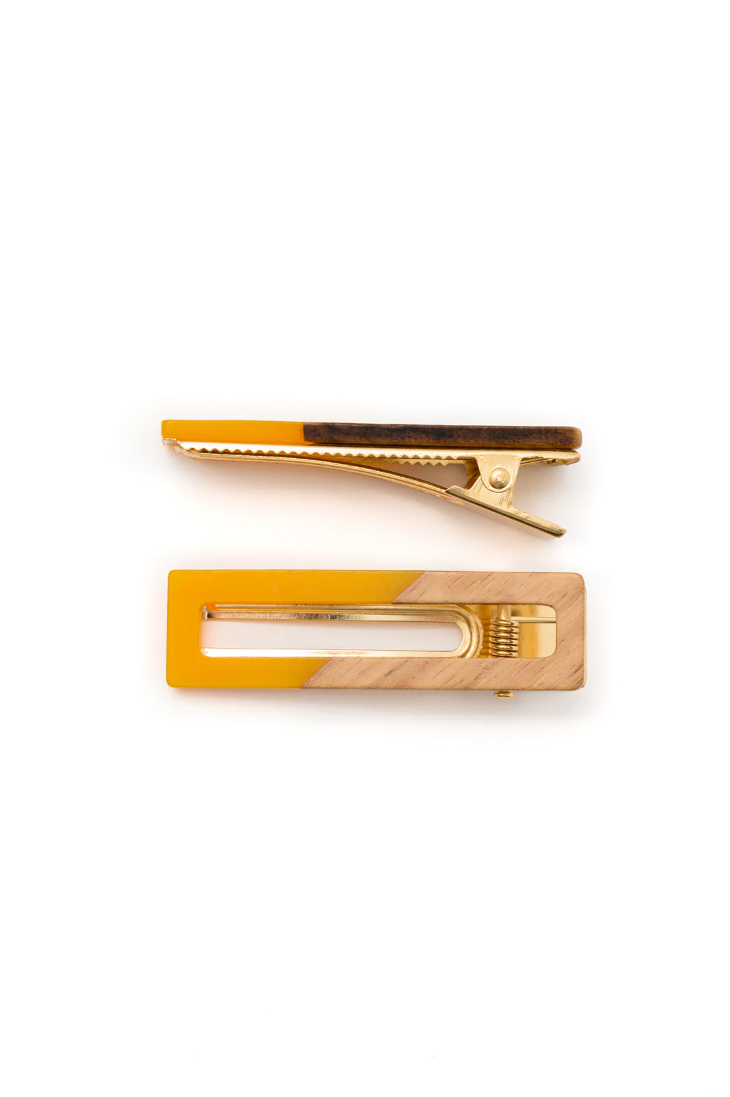 Two Tone Hair Clip Set in Yellow - 6/26/2023 - Image 3