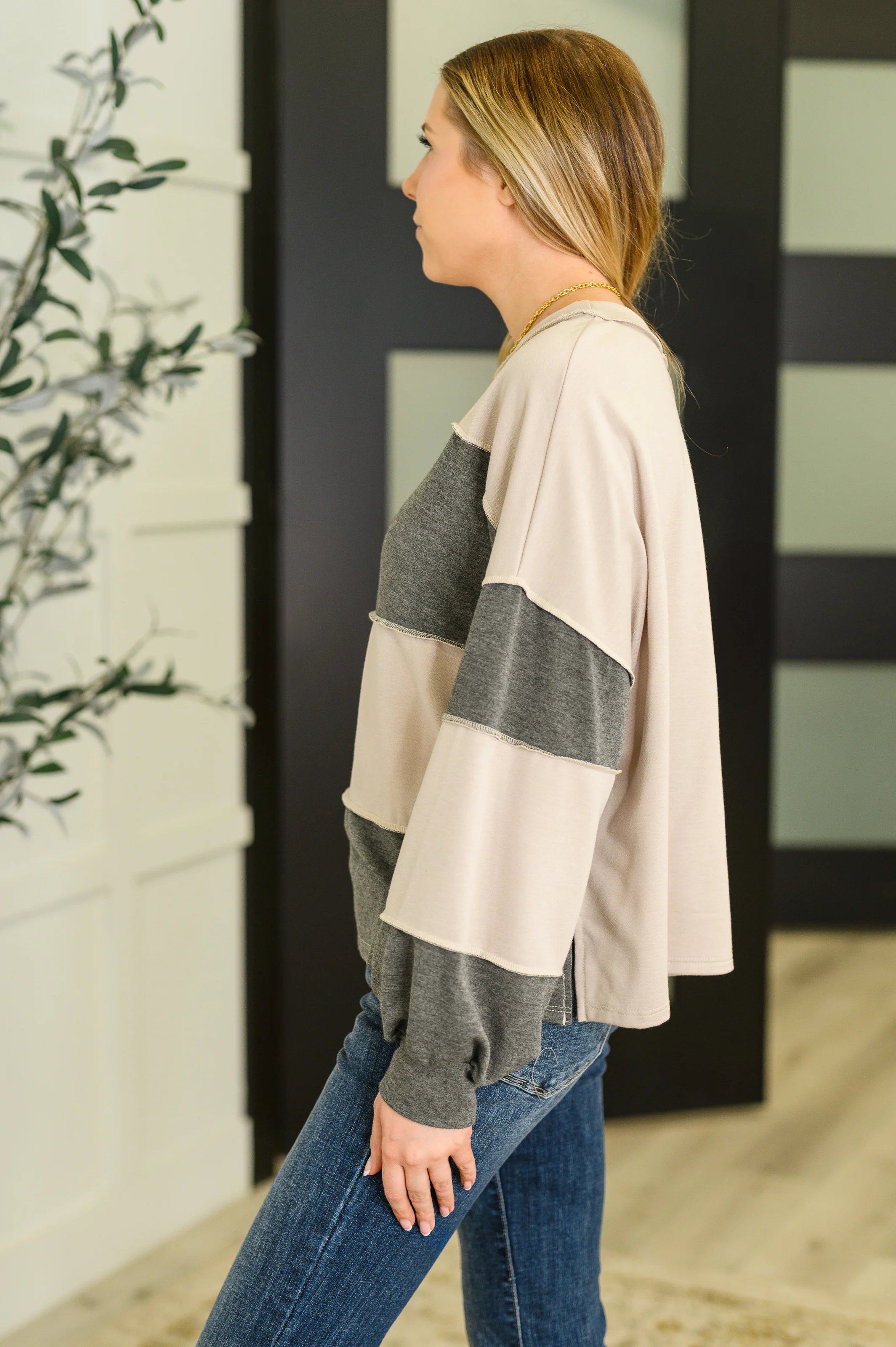 Two-Tone Take Drop Shoulder Top - 8/26/2025 - Image 4