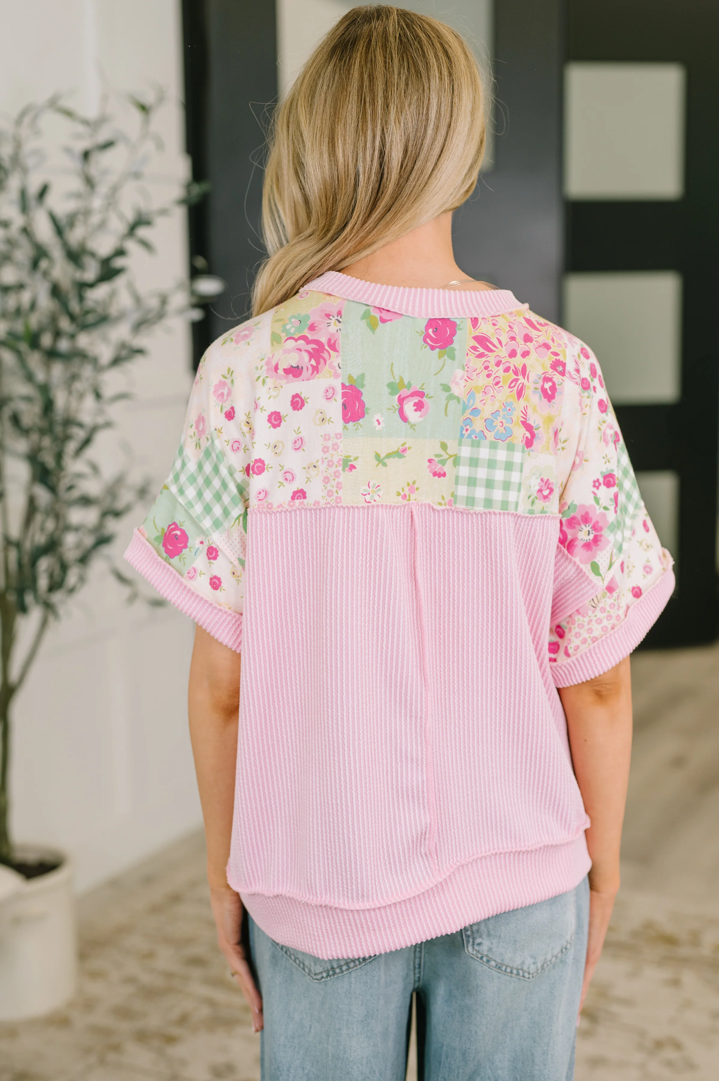 Until Tomorrow Patchwork Relaxed Tee - 6/19/2026 NEW - Image 5