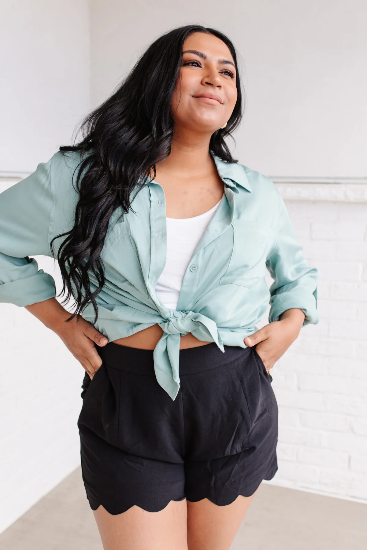 Unwavering Confidence Blouse in Light Blue - 4/7/2022 - Image 30