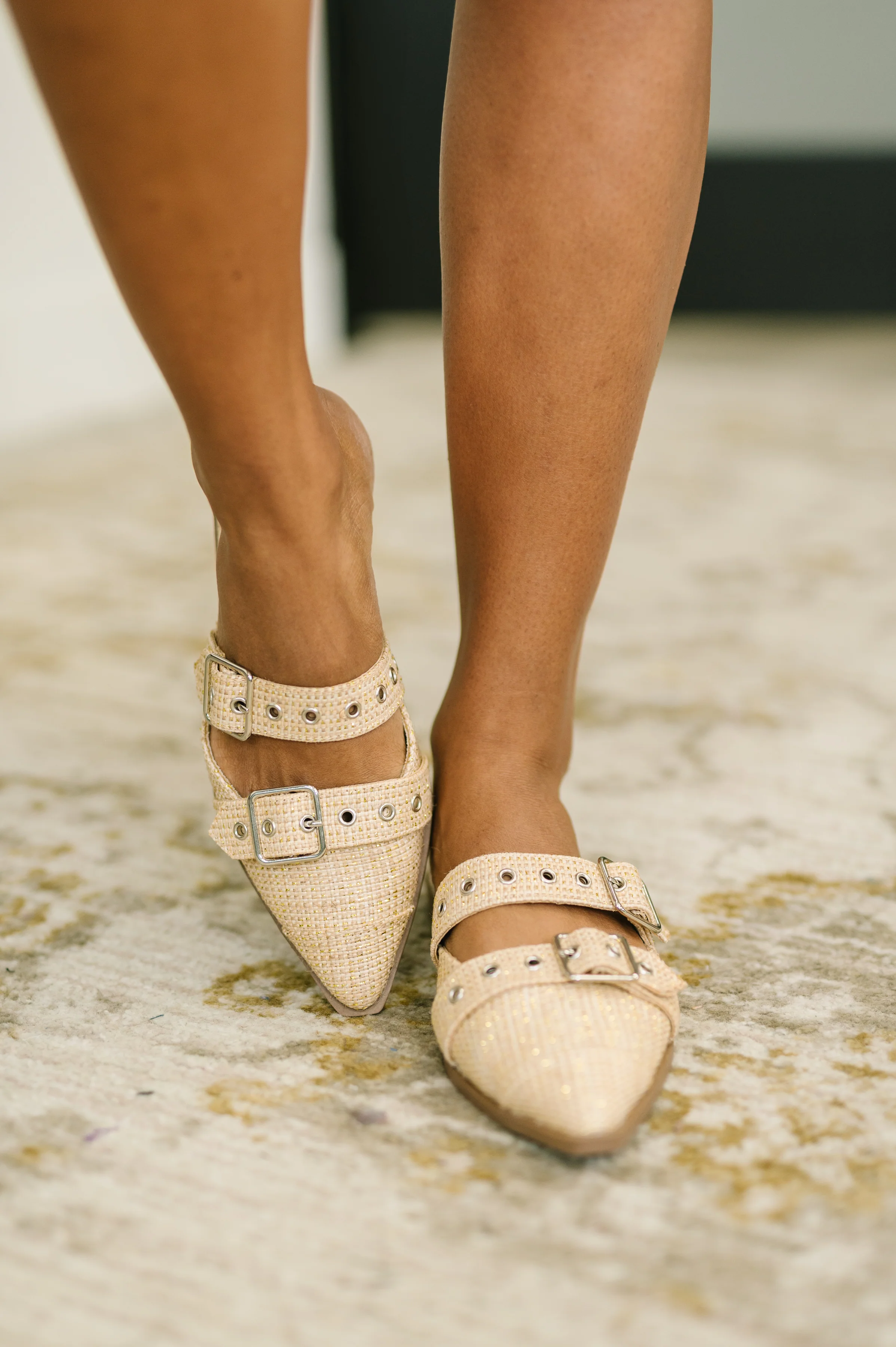 Usual Pointy Toe Double Buckle Flat - 1/13/2026 NEW
