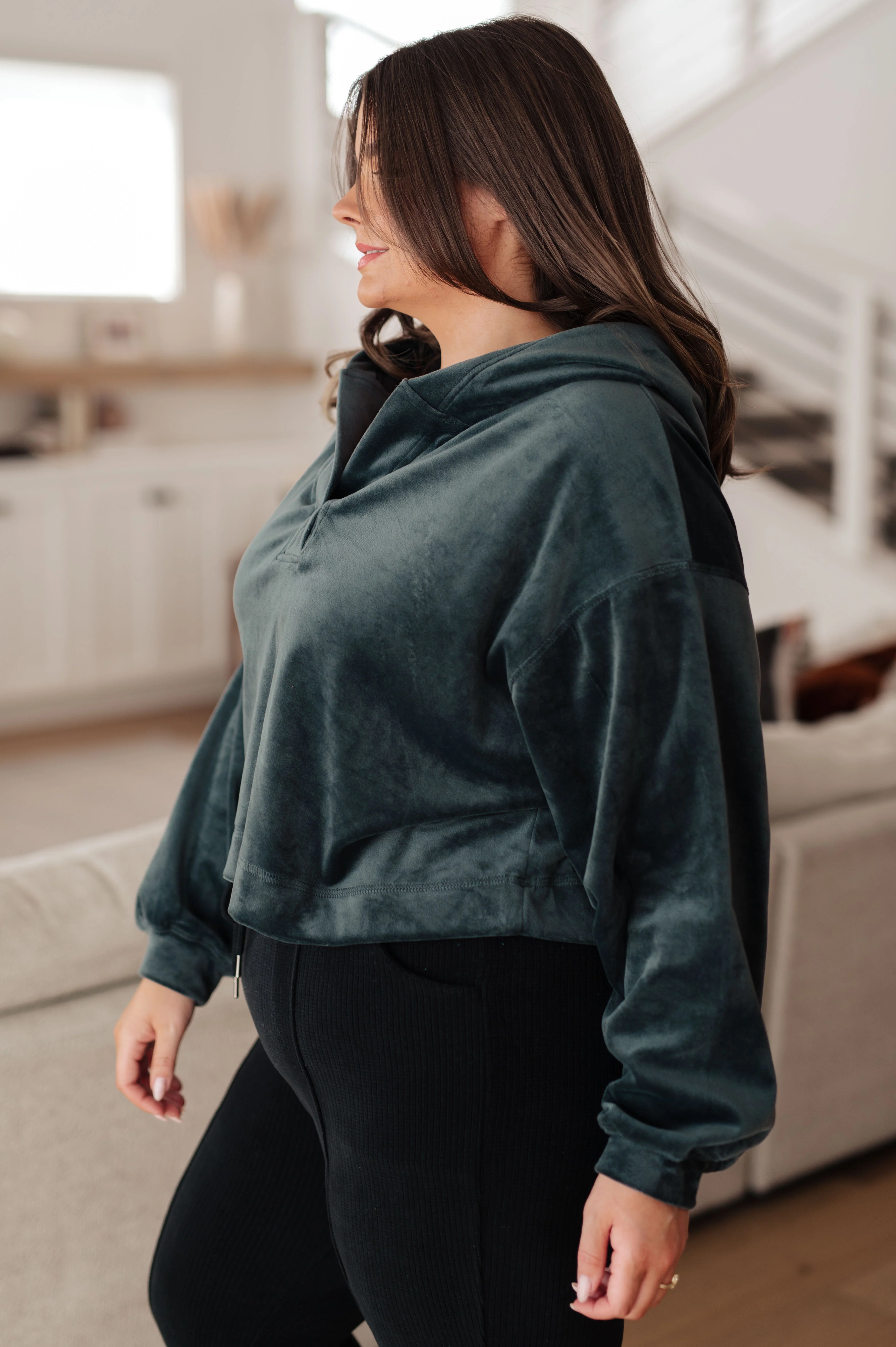 Velvet Icon Hoodie In Grey Blue - 1/24/2023 - Image 5