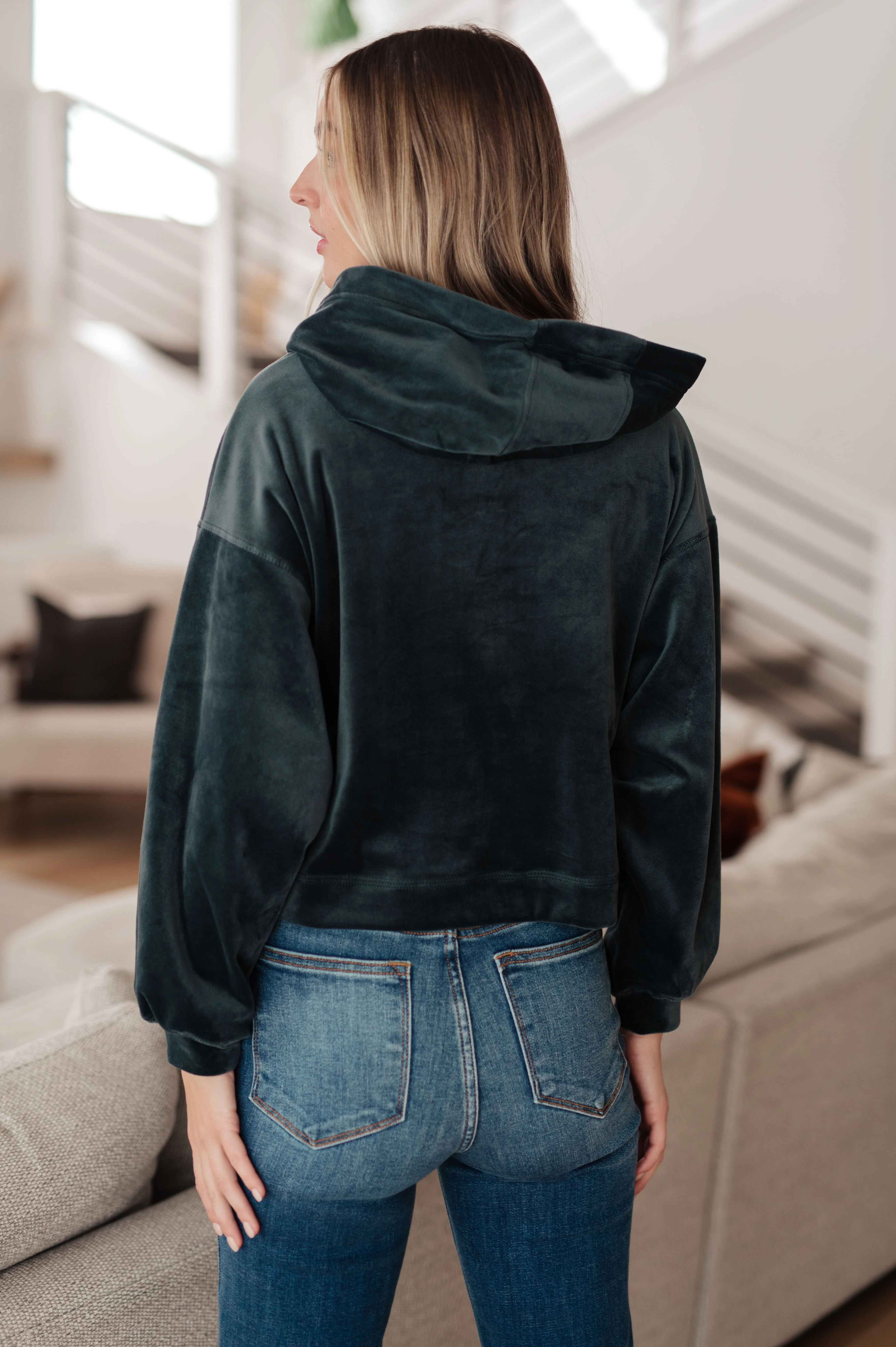 Velvet Icon Hoodie In Grey Blue - 1/24/2023 - Image 8