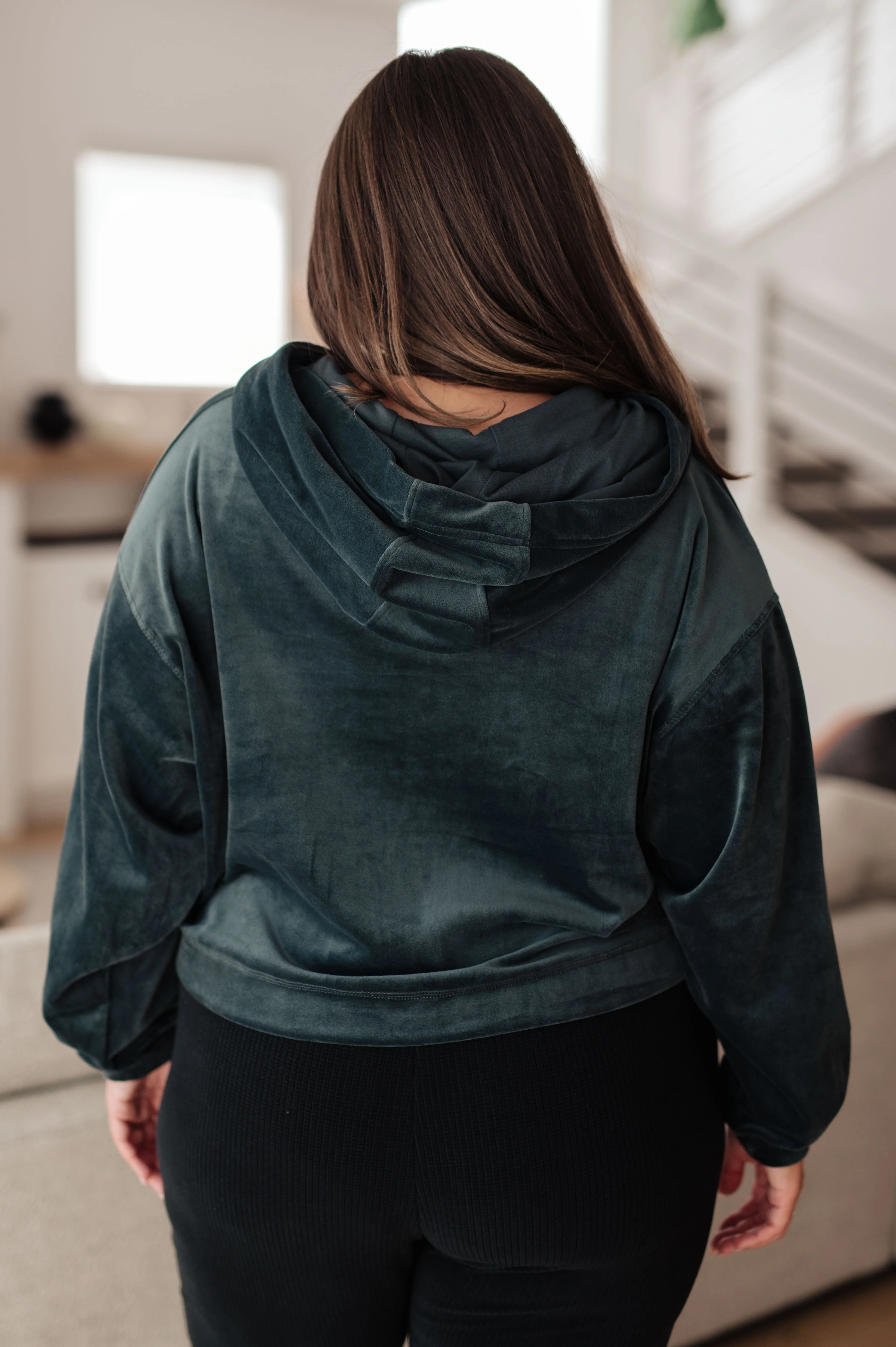 Velvet Icon Hoodie In Grey Blue - 1/24/2023 - Image 9