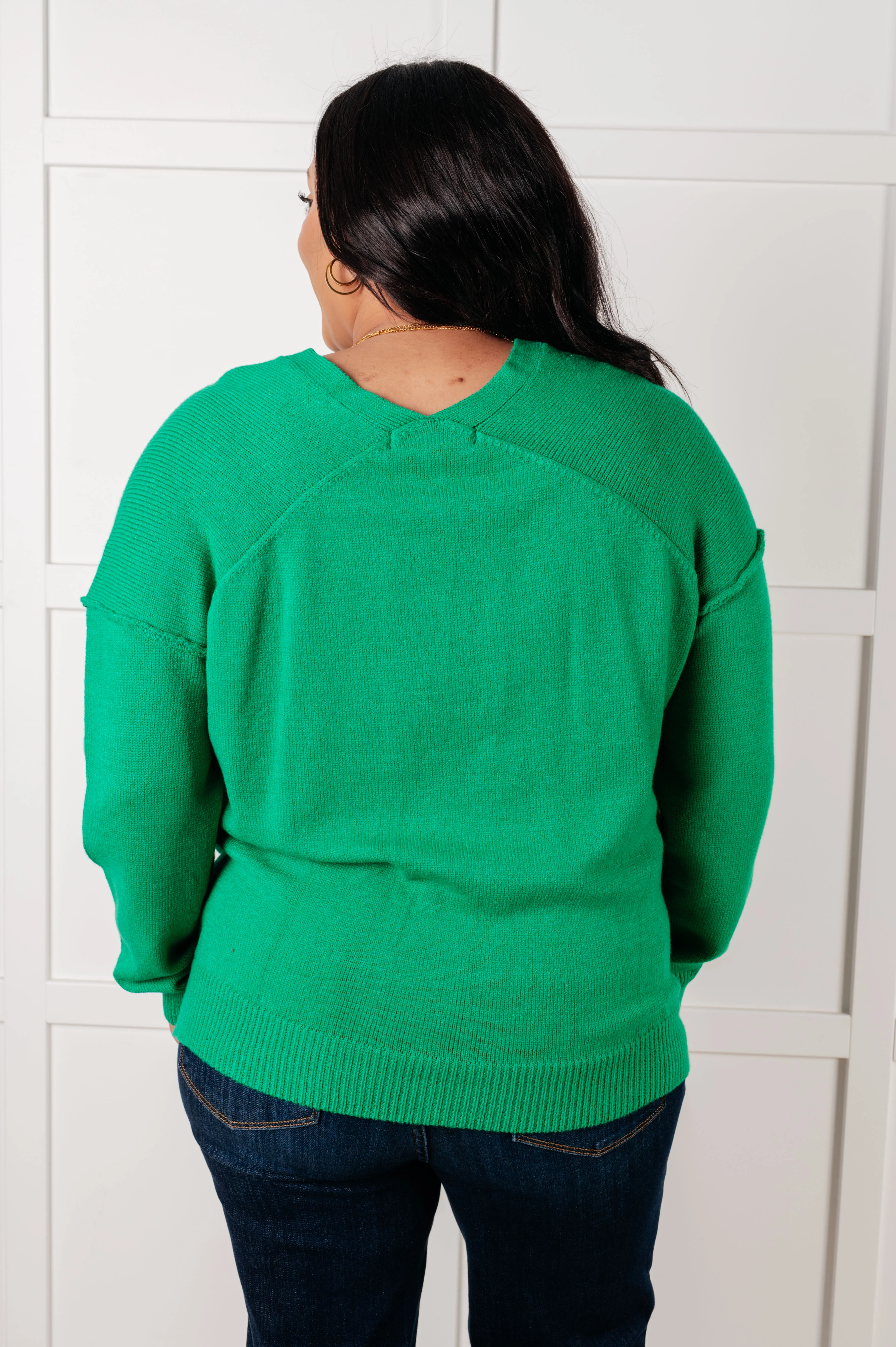 Very Understandable V-Neck Sweater in Green - 1/30/2025 - Image 10
