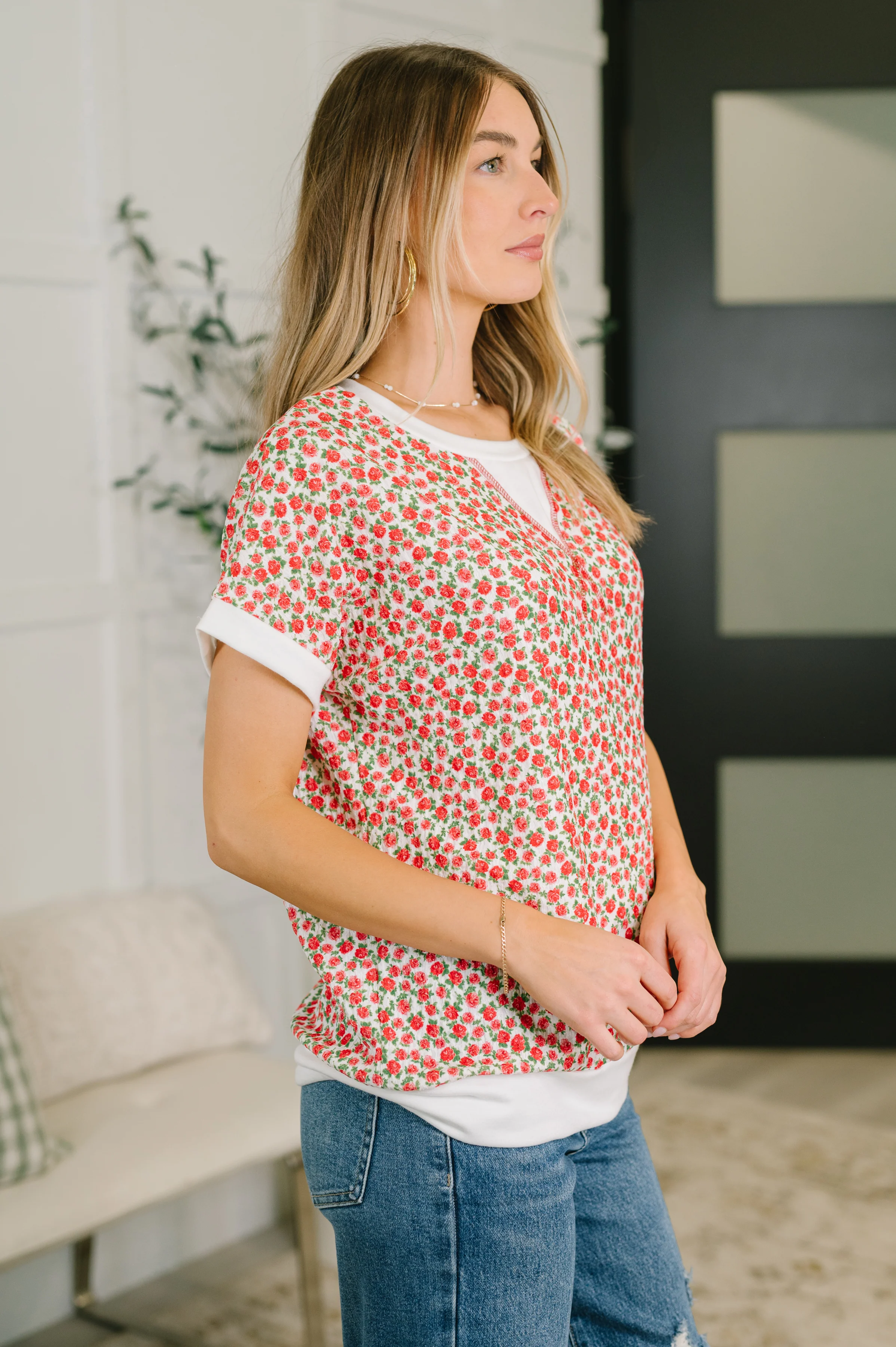 Vivid Memories Relaxed Top in Tomato Red - 5/15/2026 NEW - Image 4