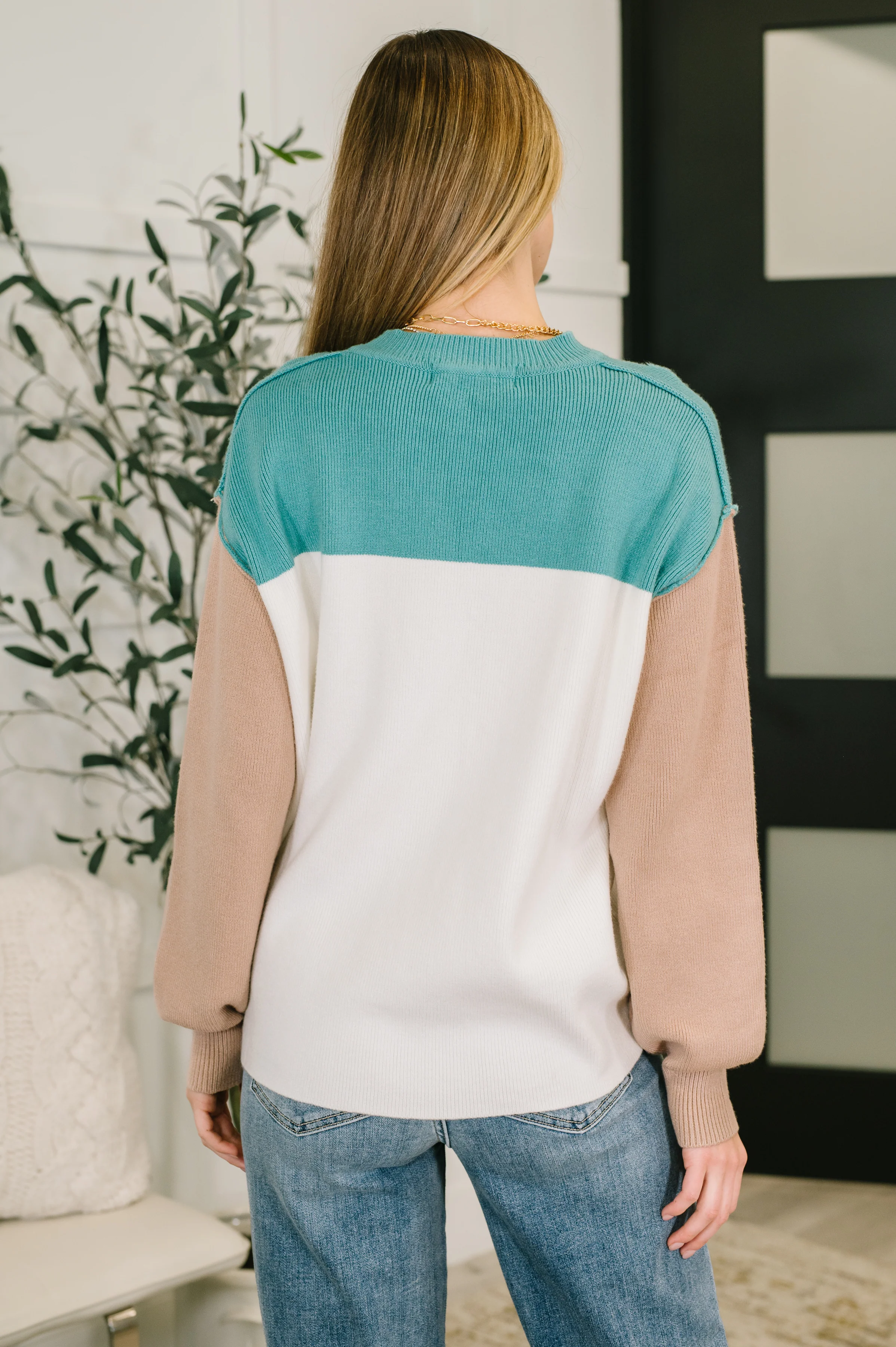 Walk in Central Park Ribbed Knit Color Block Pullover - 12/9/2025 - Image 5