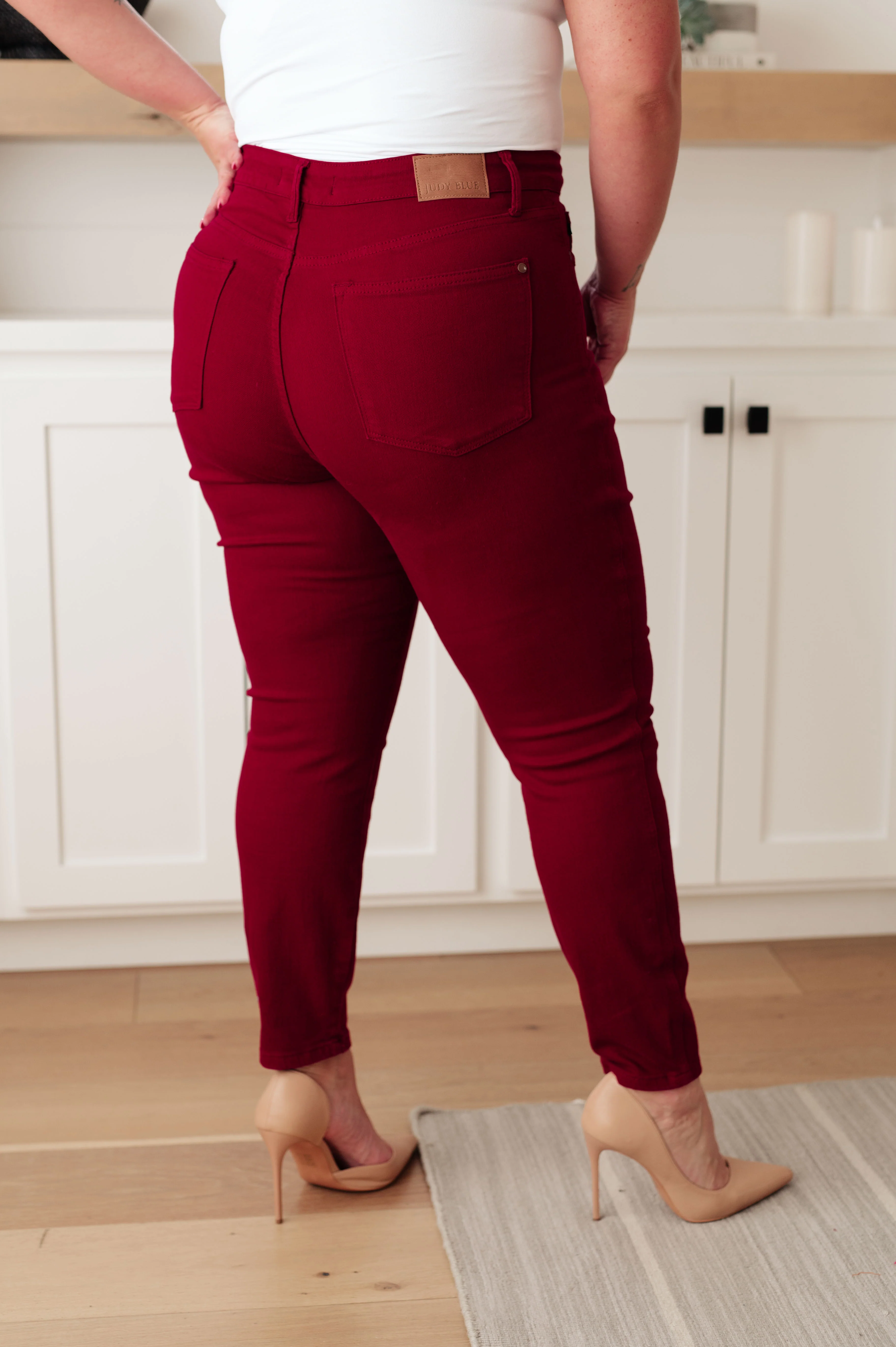 Wanda High Rise Control Top Skinny Jeans Scarlet - 10/18/2023 - Image 8