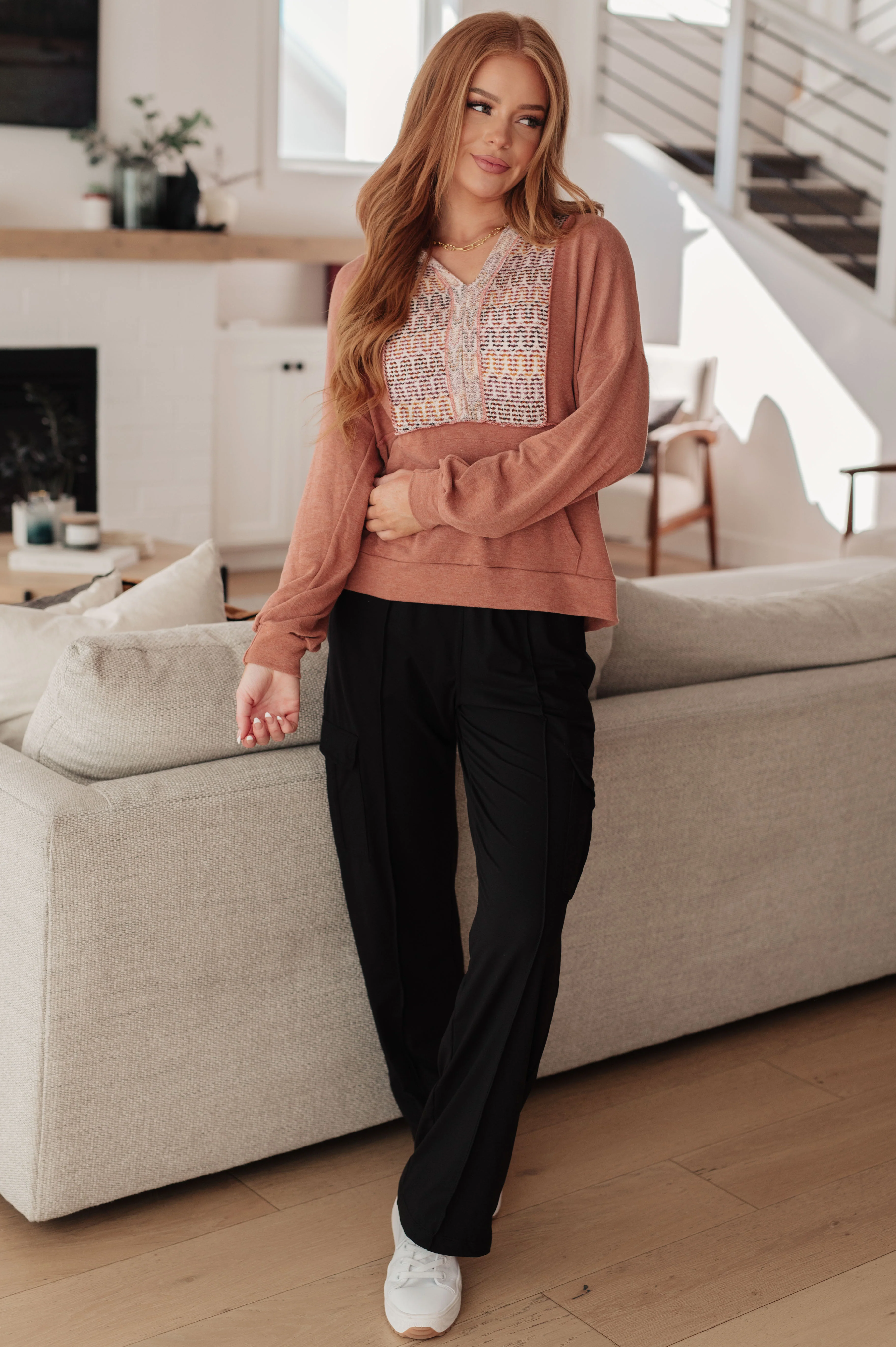 Wave Hello Mixed Print Hoodie - 9/4/2025 - Image 4
