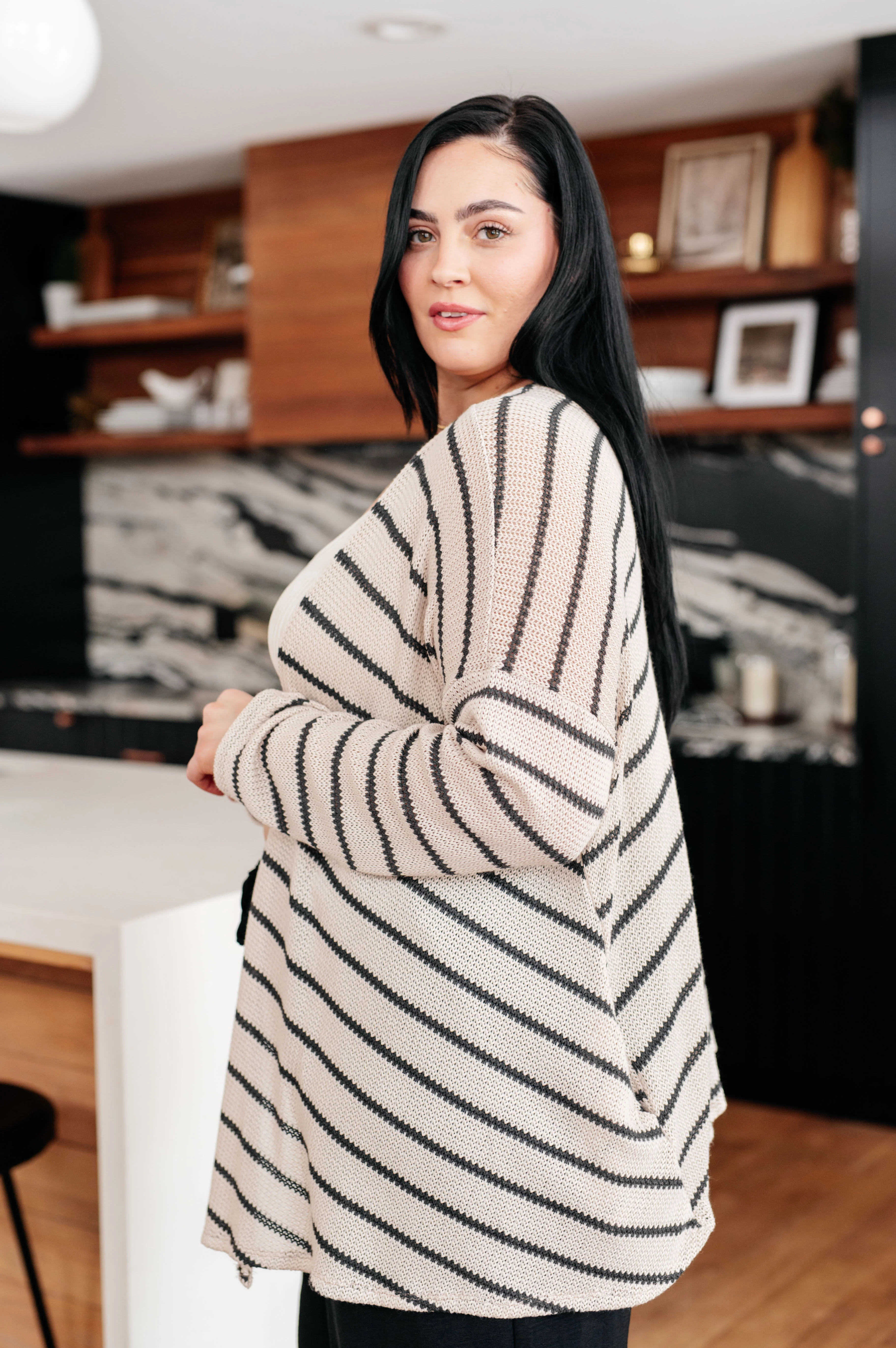 Weekend Adventure Striped Longline Cardigan - 2/1/2024 - Image 9