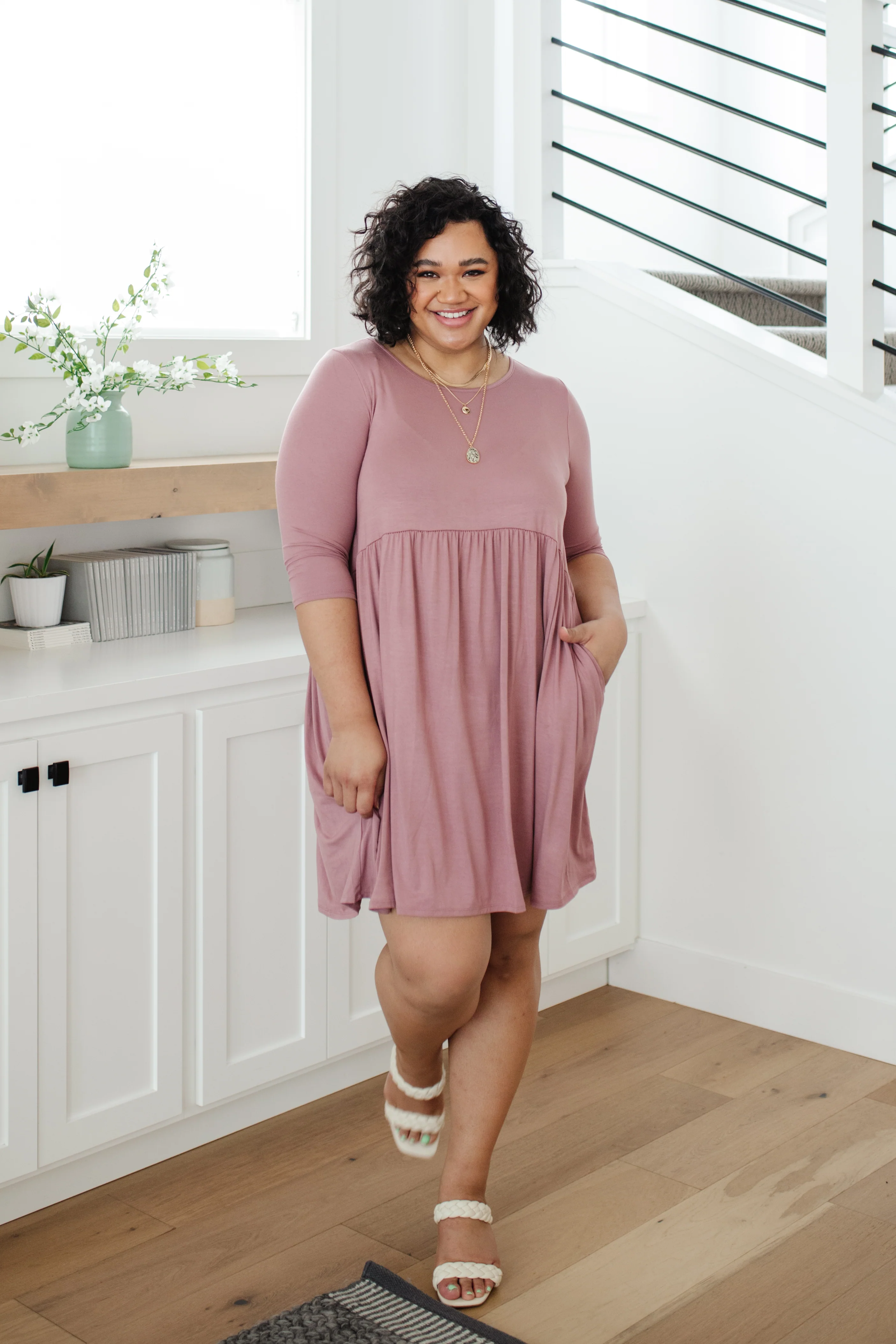 Weekender Dress In Mauve - 3/8/2022 - Image 4