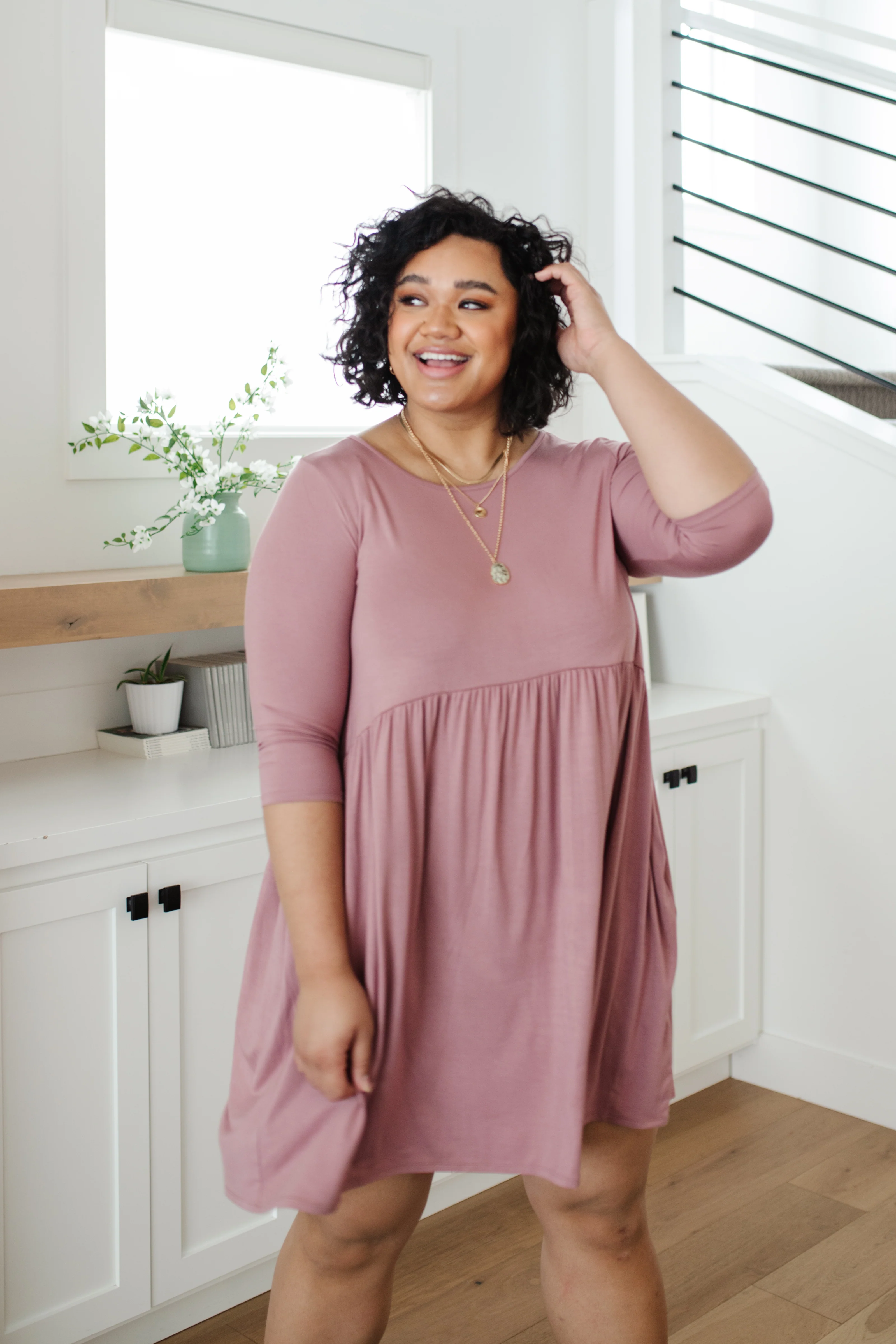 Weekender Dress In Mauve - 3/8/2022 - Image 9