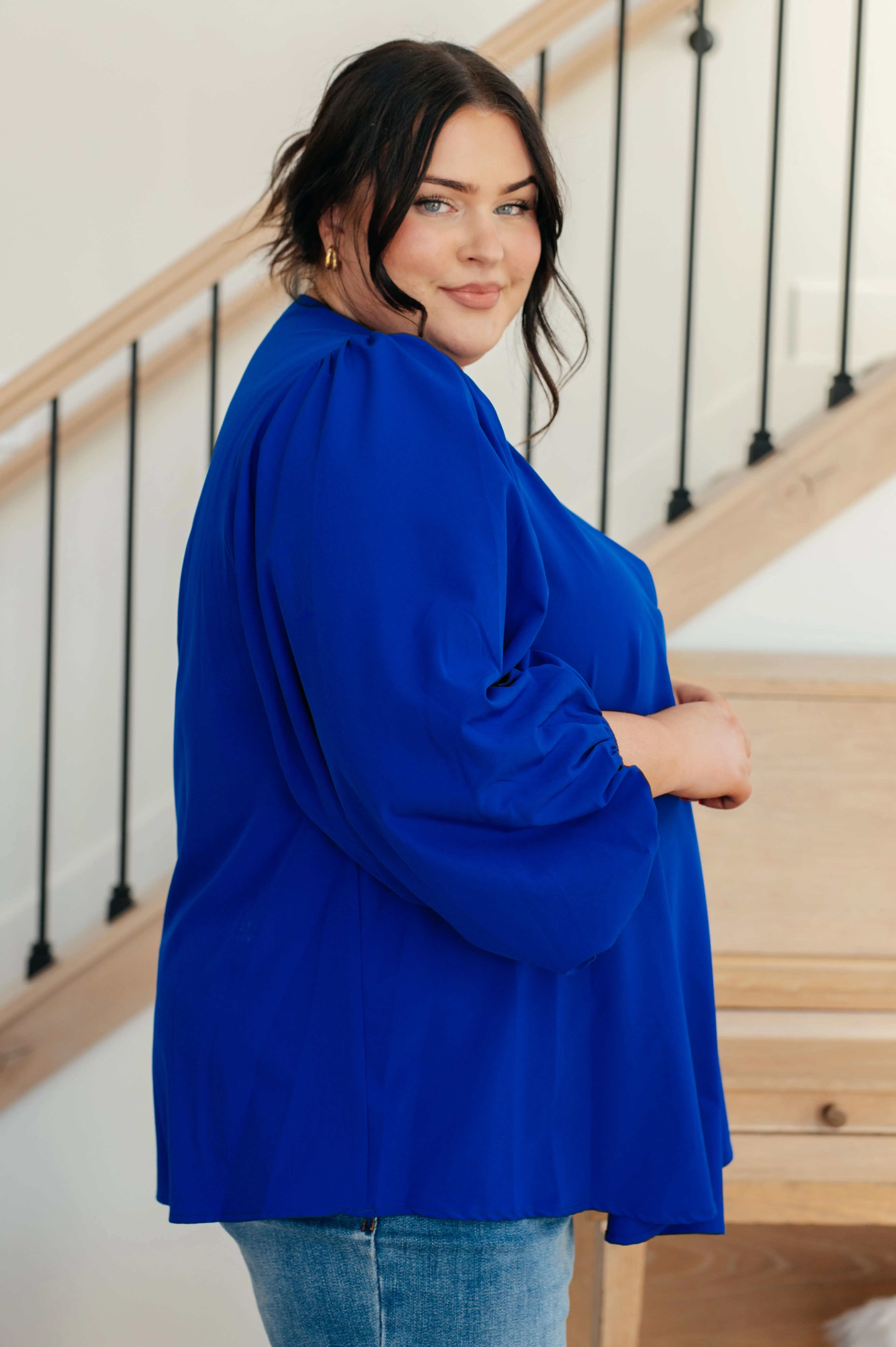 What Do You Say Balloon Sleeve Blouse - 12/1/2023 - Image 8