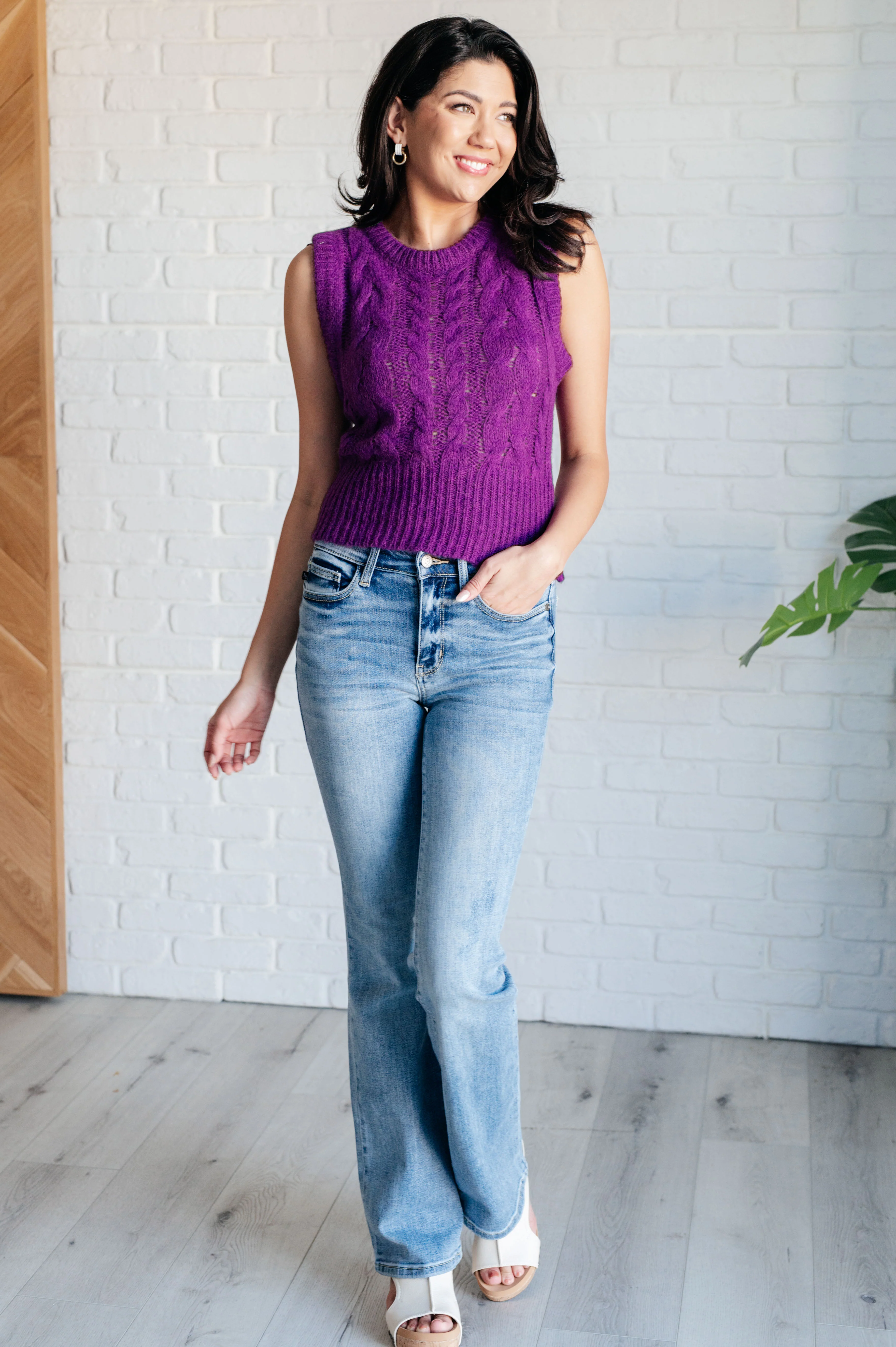 What's On Your Mind Cable Knit Vest - 3/20/2025 - Image 3