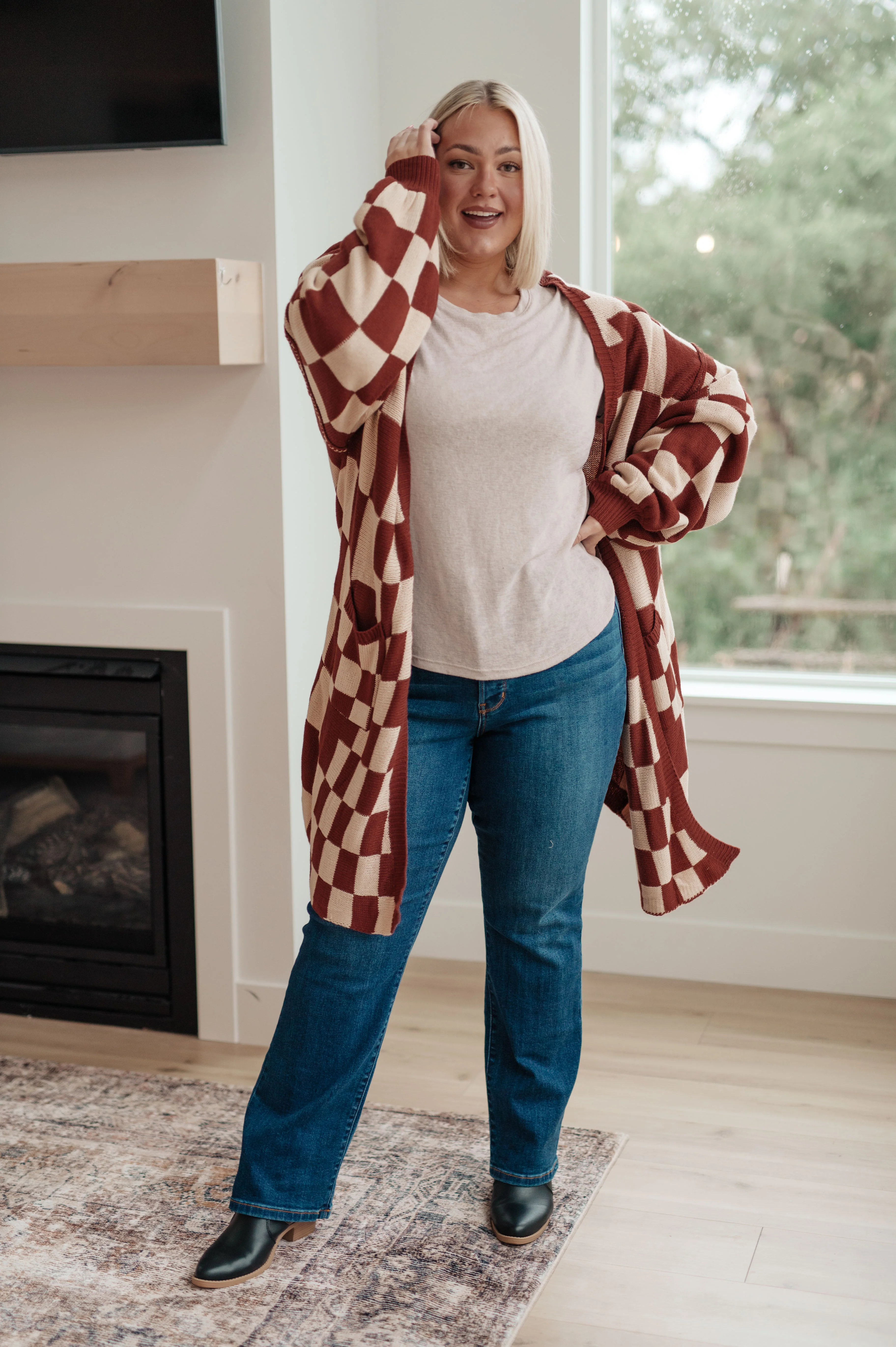 When I See You Again Checkered Cardigan - 10/31/2023 - Image 3