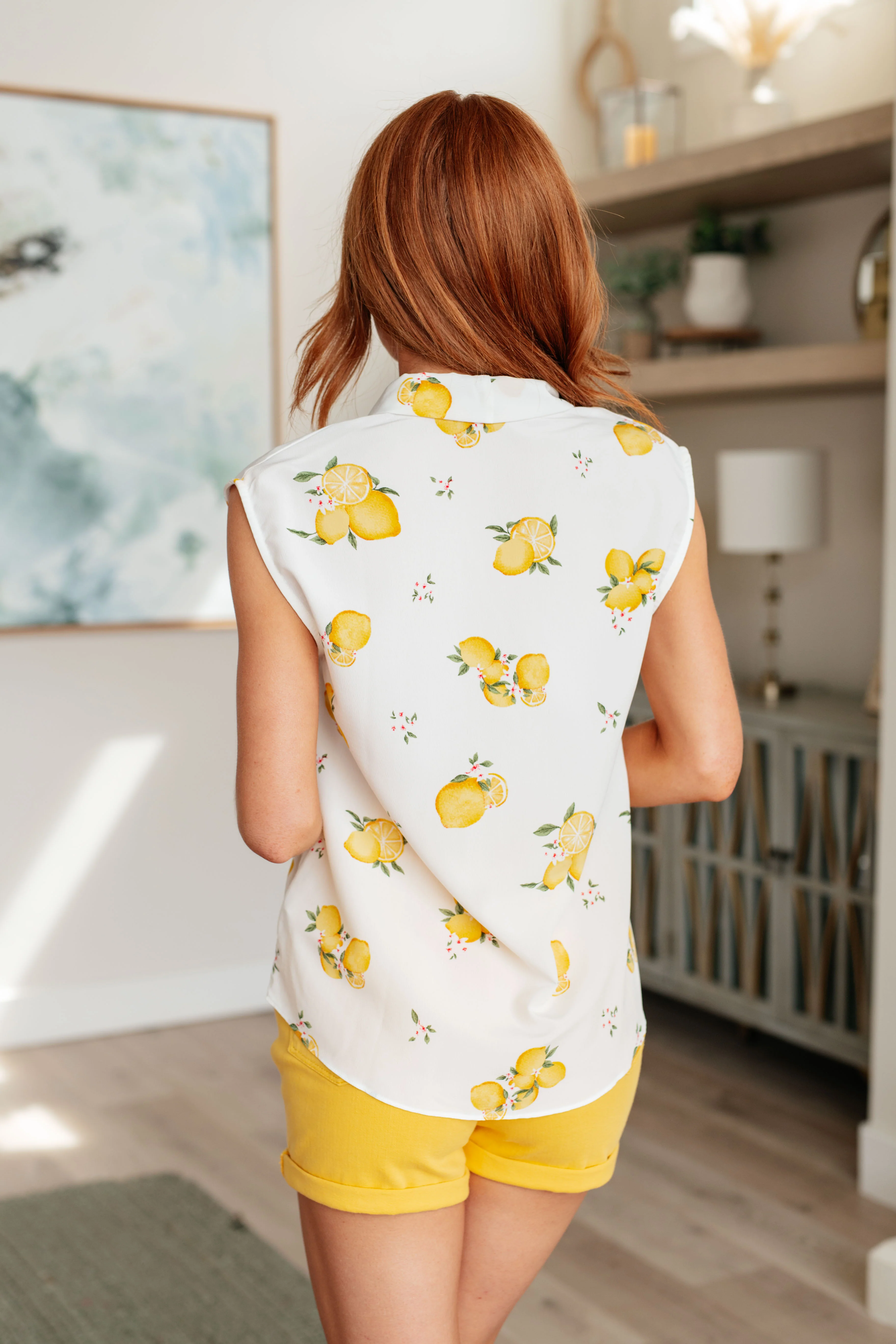 When Life Gives You Lemons Sleeveless Blouse - 4/25/2024 - Image 8