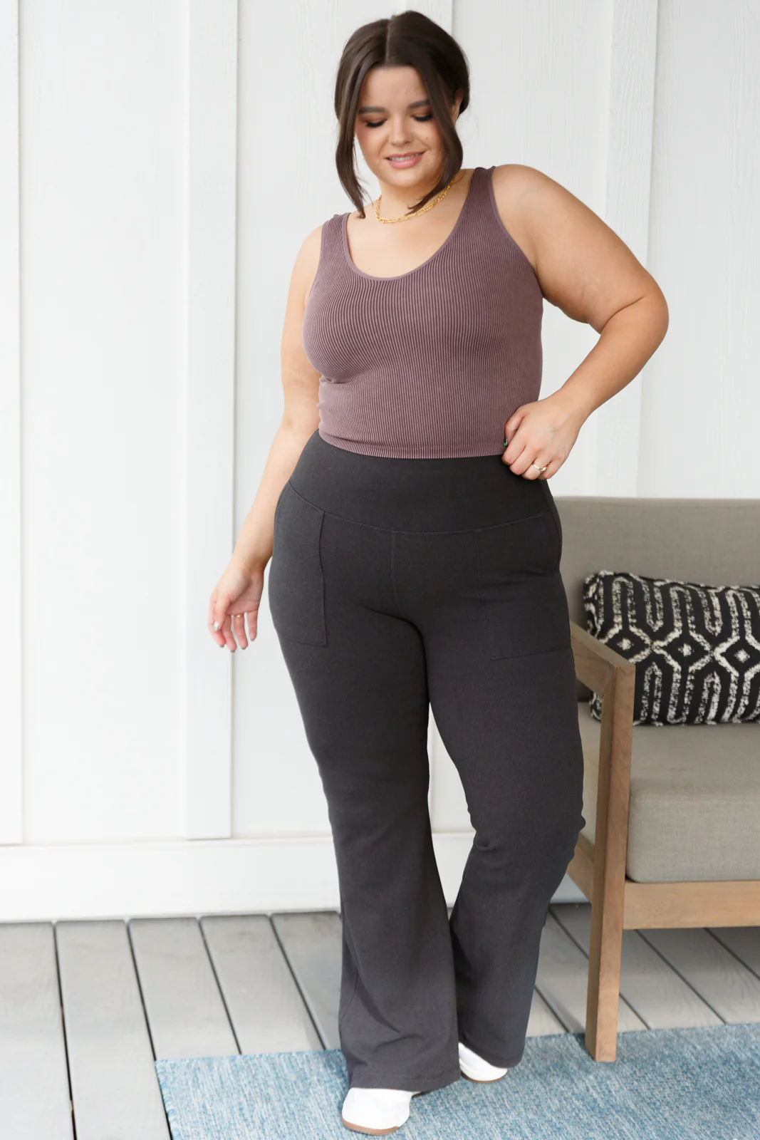 Where are You Flared Leggings in Black - 12/5/2023 - Image 4