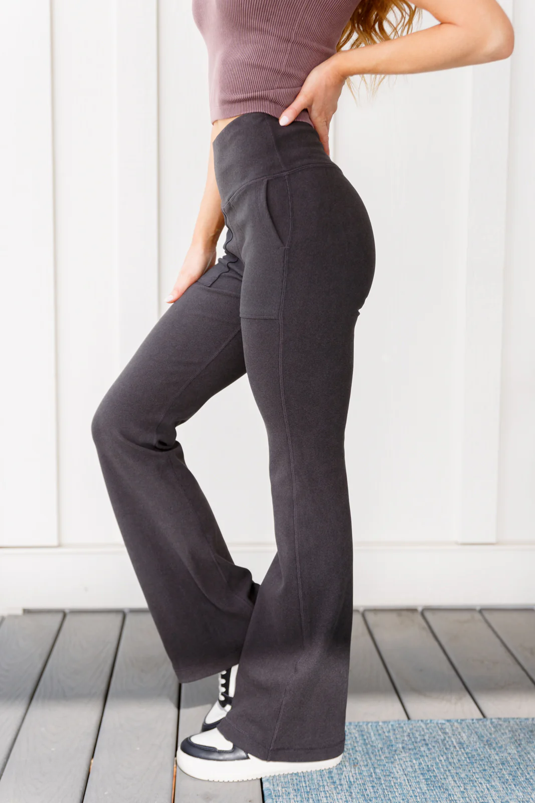 Where are You Flared Leggings in Black - 12/5/2023 - Image 9