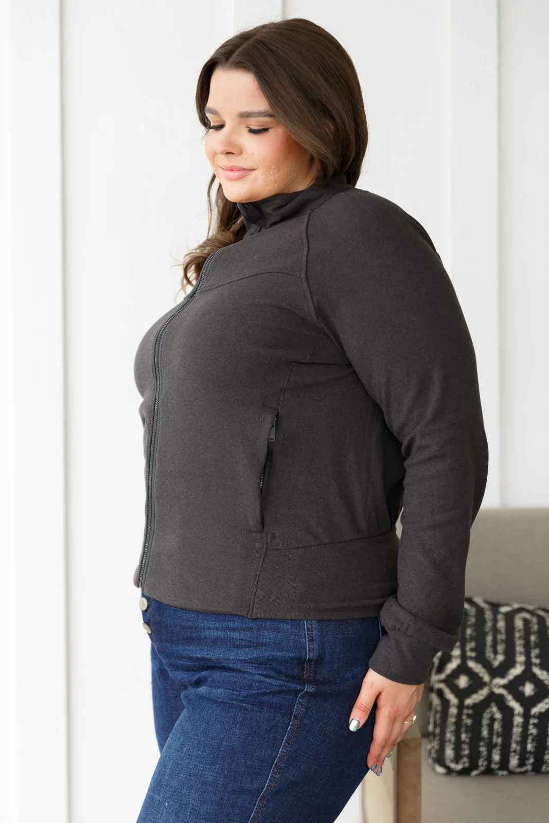 Where Are You Zip Up Jacket in Black - 12/12/2025 NEW - Image 13