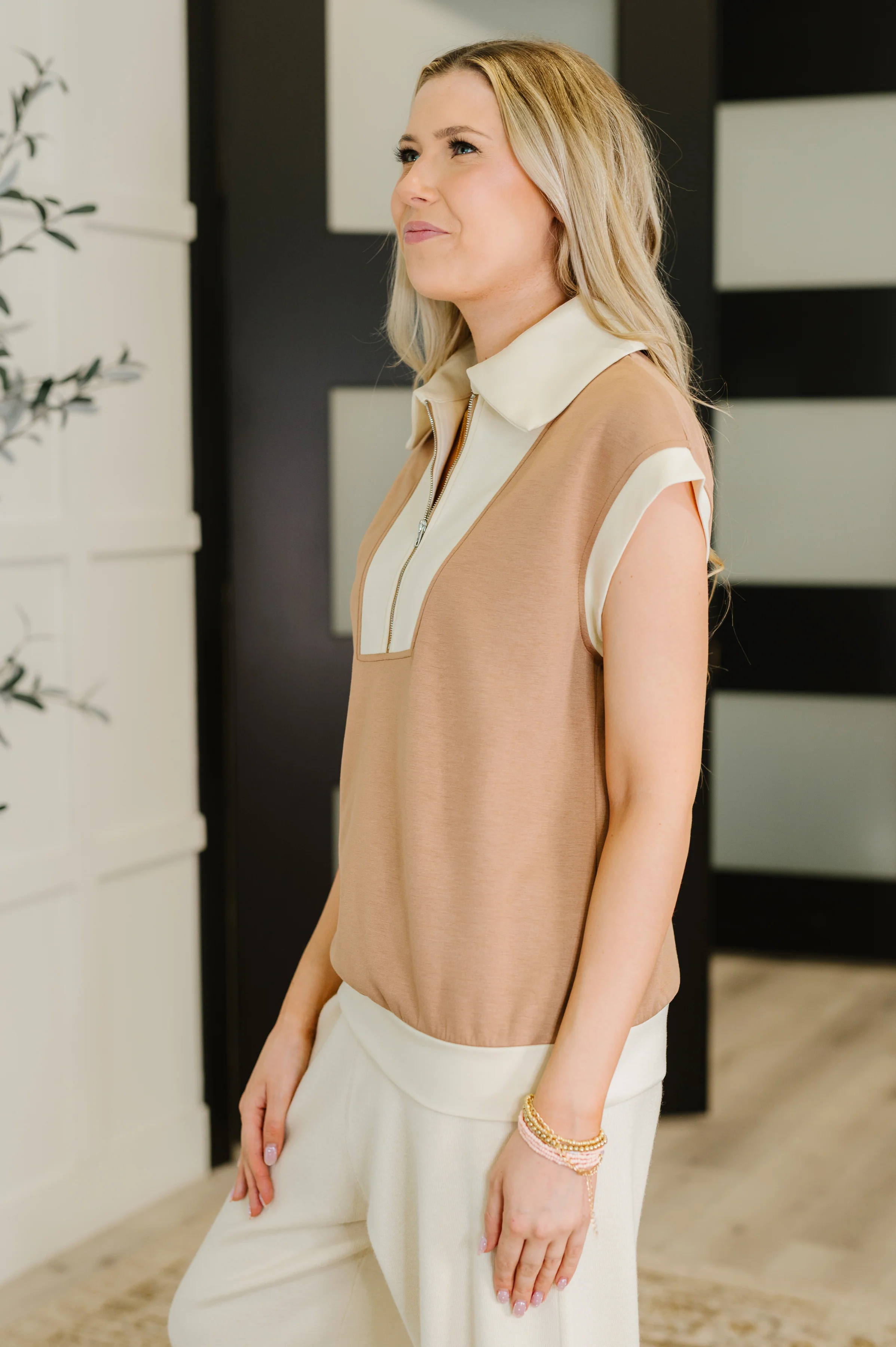 Whispered Urgently Color Block Half Zip Top - 9/26/2025 NEW - Image 4