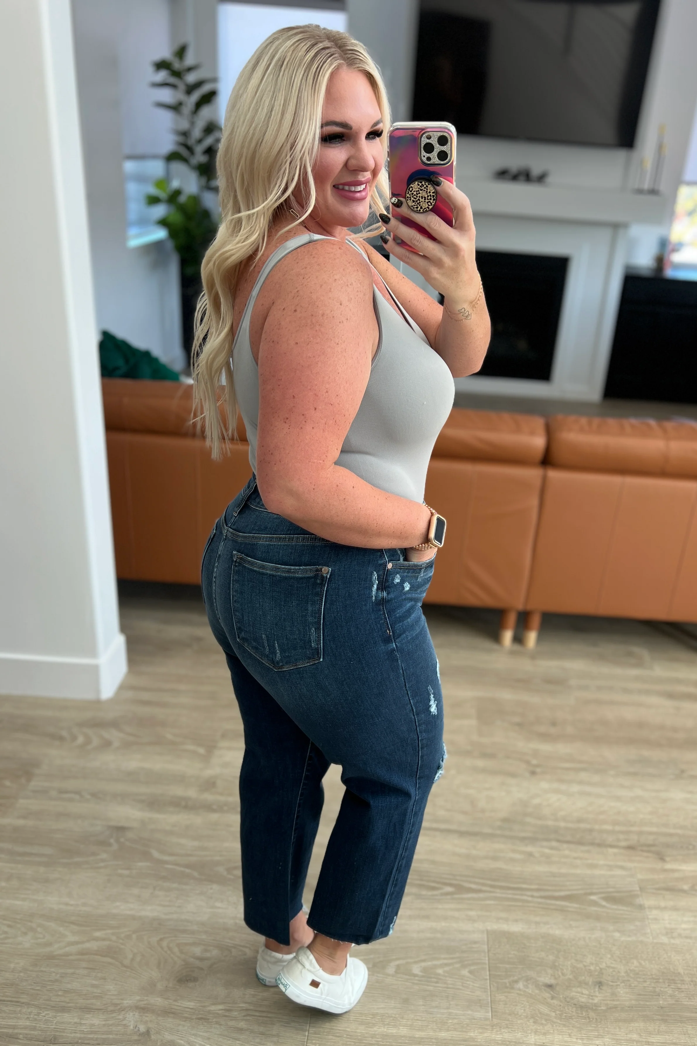 Whitney High Rise Distressed Wide Leg Crop Jeans - 11/1/2023 - Image 14